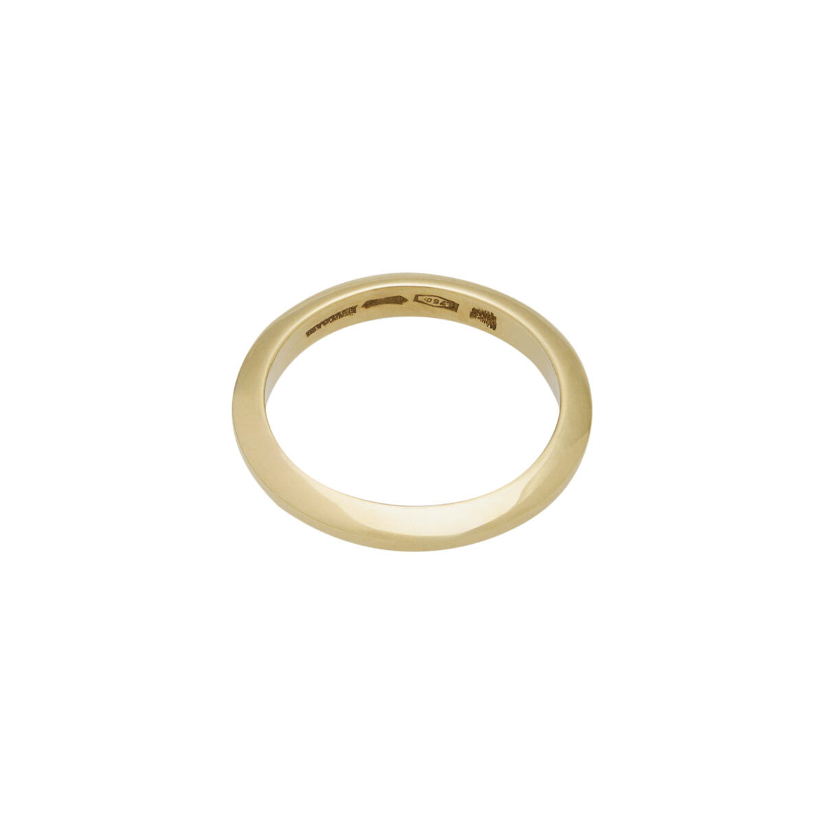 Anello fede bulgari squadrata in oro giallo 18kt-1