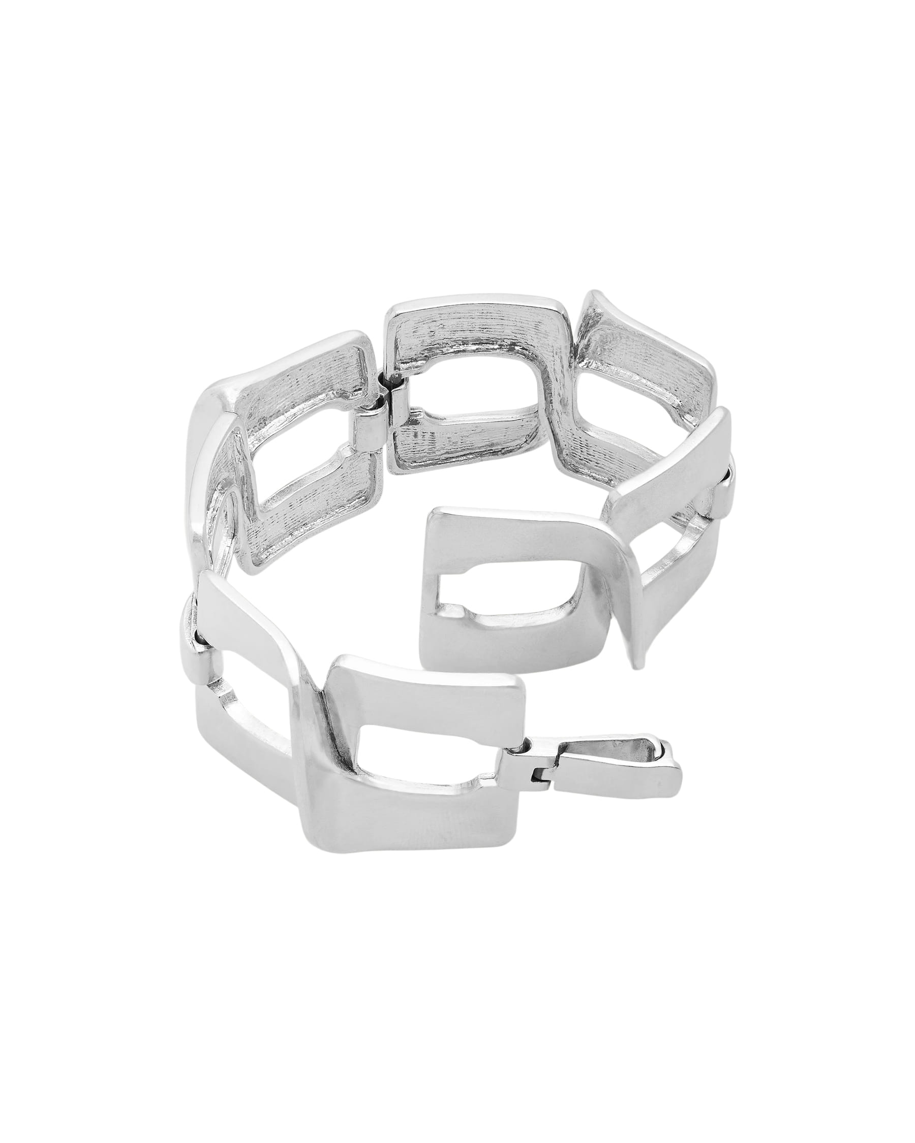 Bracciale ottaviani geometrico in argento 925%-2