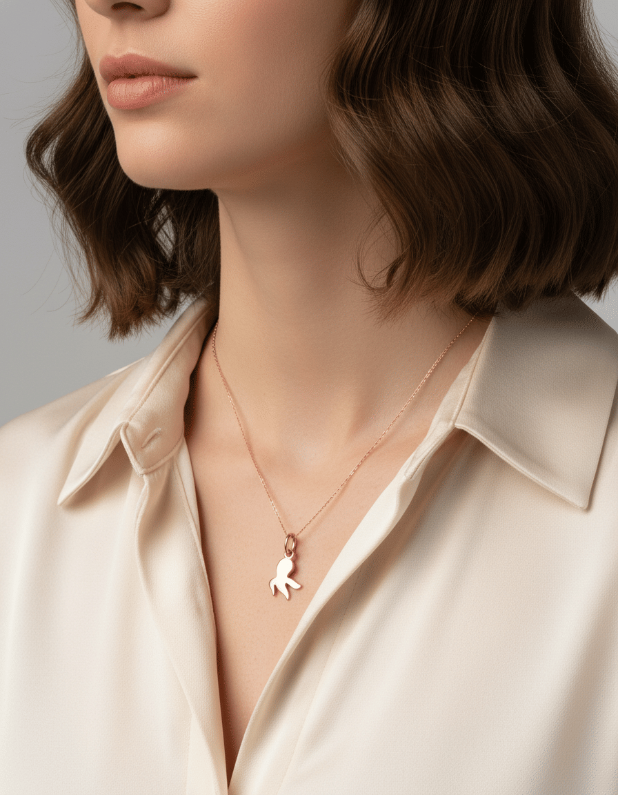 Ciondolo polpo dodo in oro rosa 9 kt-3