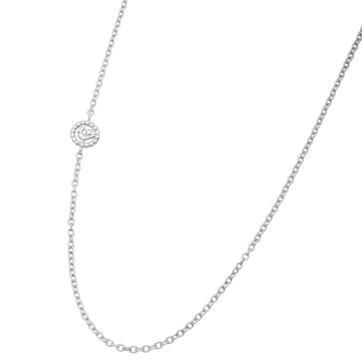 Collana chantecler in oro bianco 9 kt-1