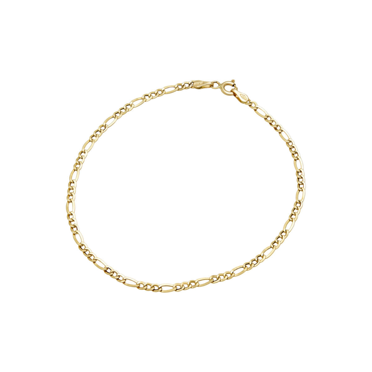 Bracciale maglia grumettina 3+1 in oro giallo-1