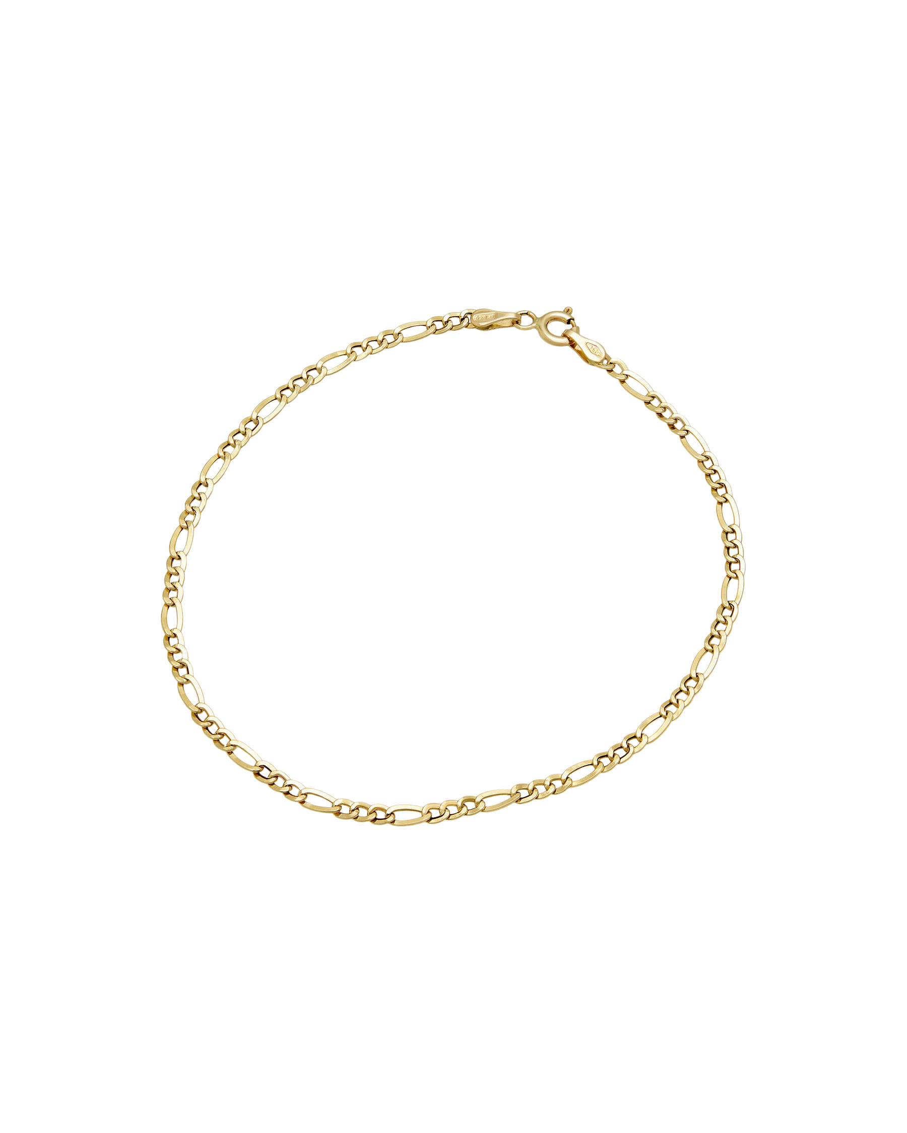 Bracciale maglia grumettina 3+1 in oro giallo-1