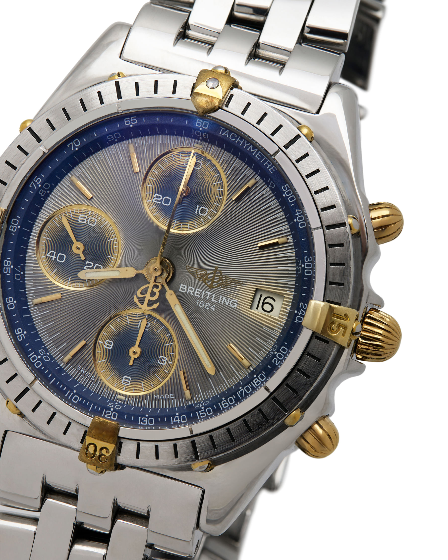 Breitling chronomat grey/blue dial ref b13048-2