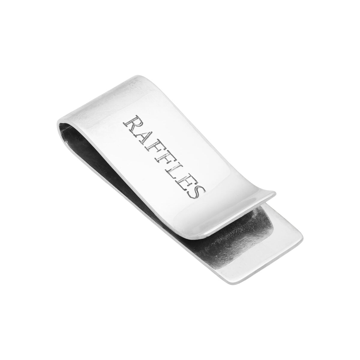 Ferma soldi raffles in argento con bolli inglesi-1