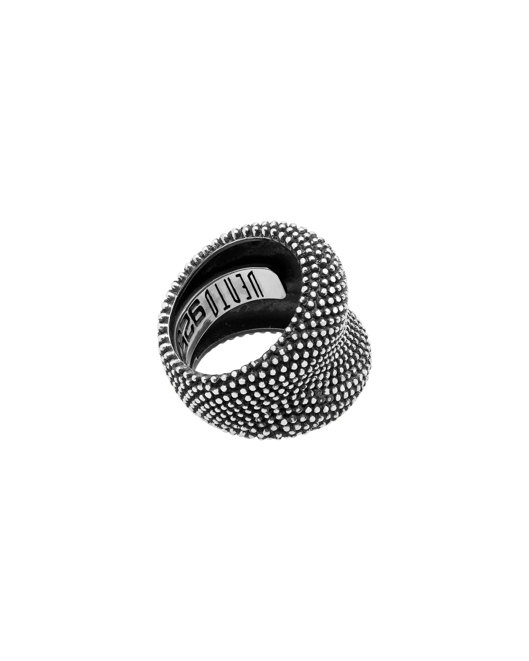 Anello fascia nove925 puntinato in argento-2