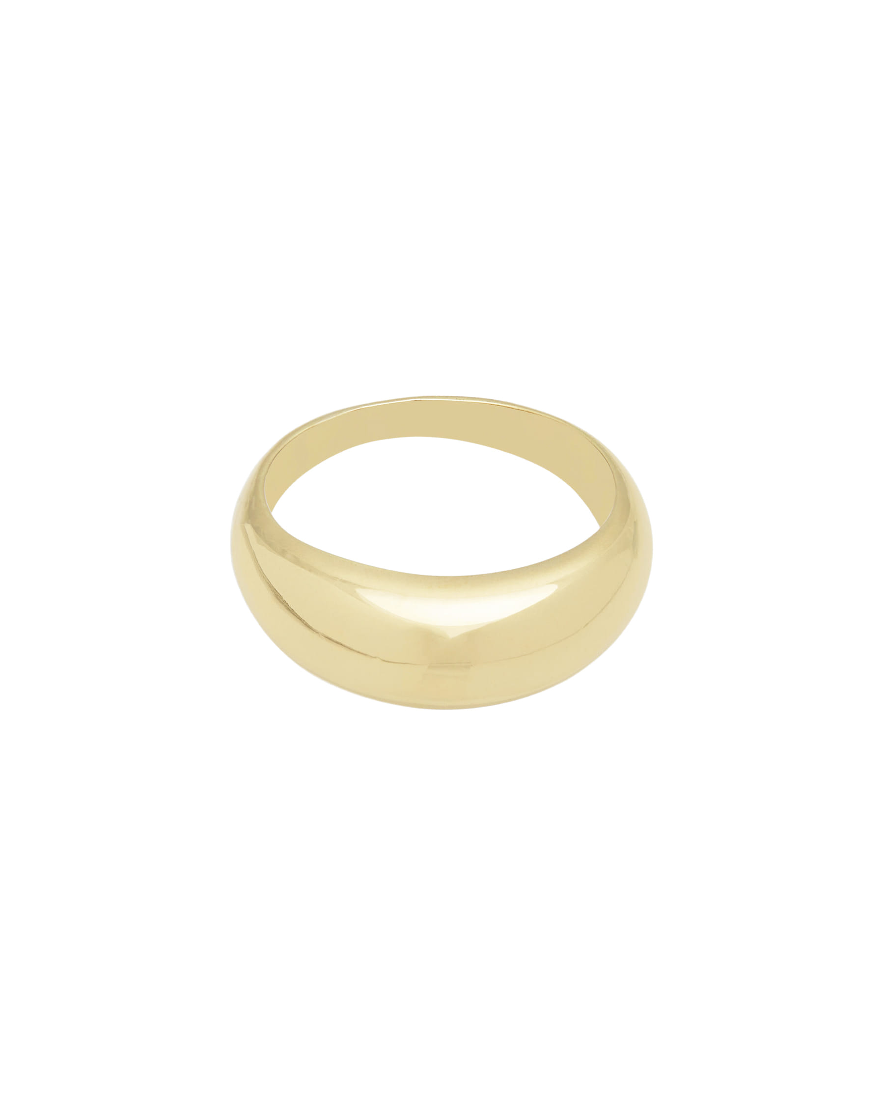 Anello bombato in oro giallo 18 kt-1