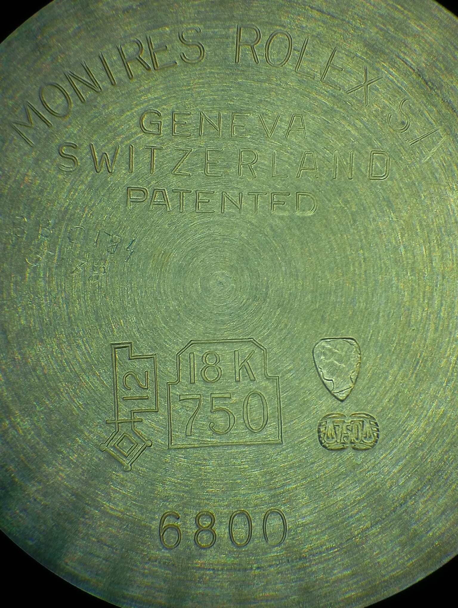 Rolex datejust 31mm oro 18kt ref 6827-8