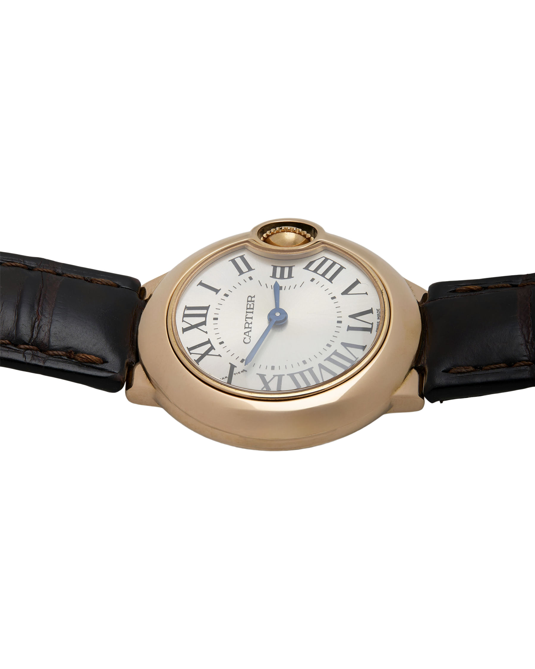 Cartier ballon bleu 28mm 18k rose gold ref 3007-3
