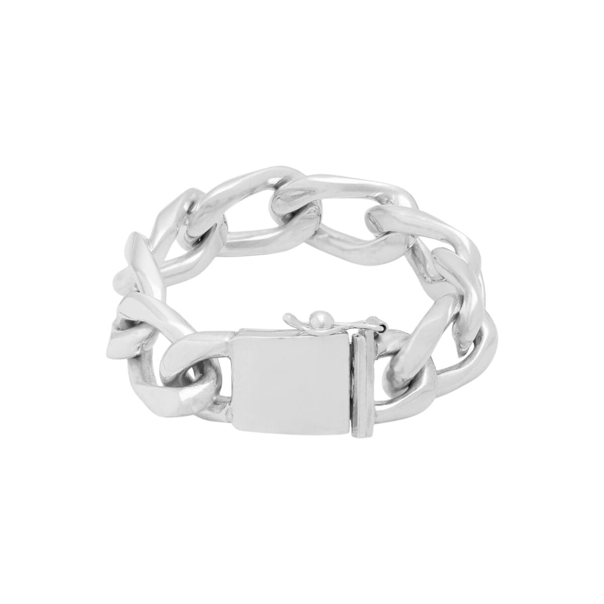 Bracciale mex925 maglia groumette big in argento-1