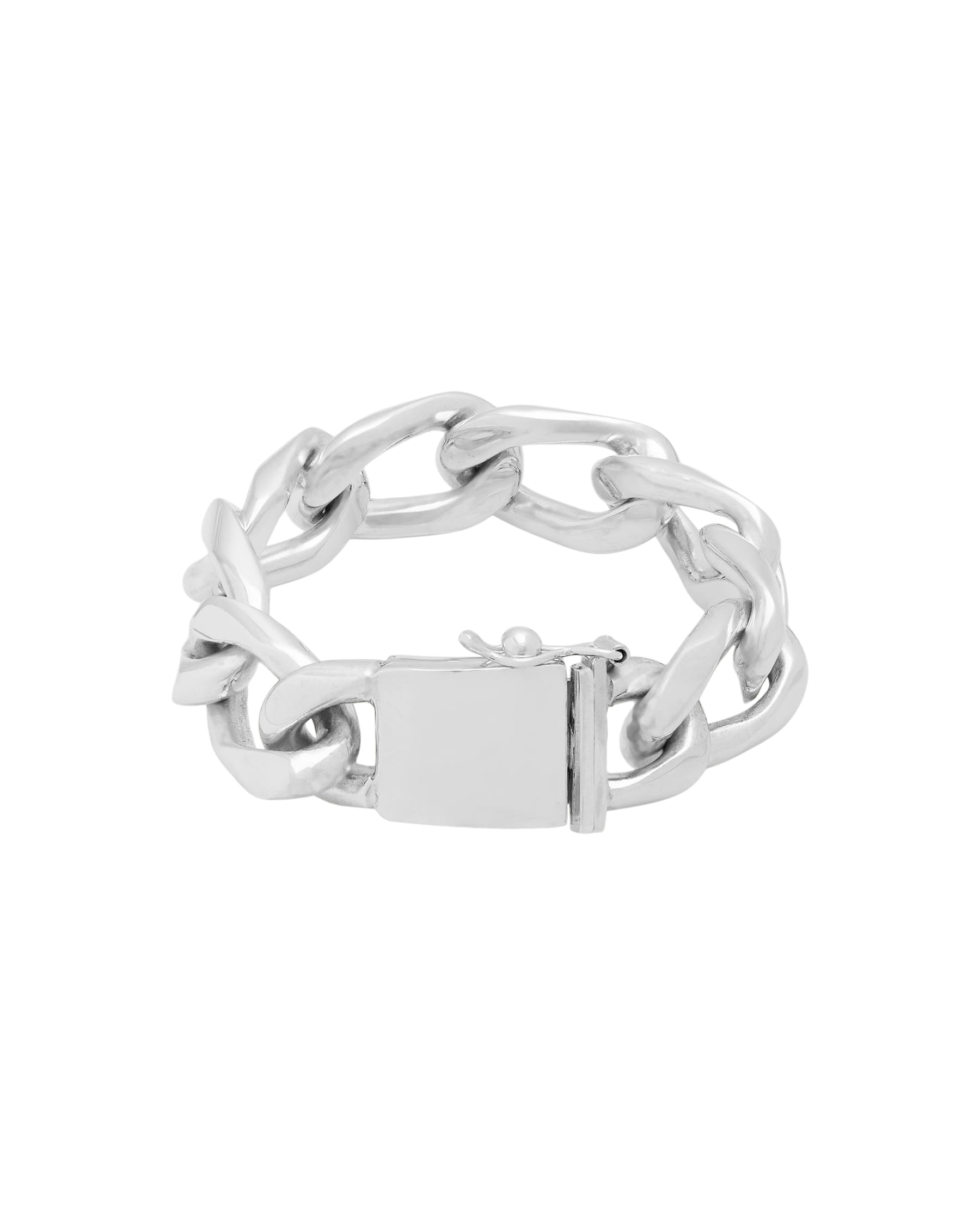 Bracciale mex925 maglia groumette big in argento-1