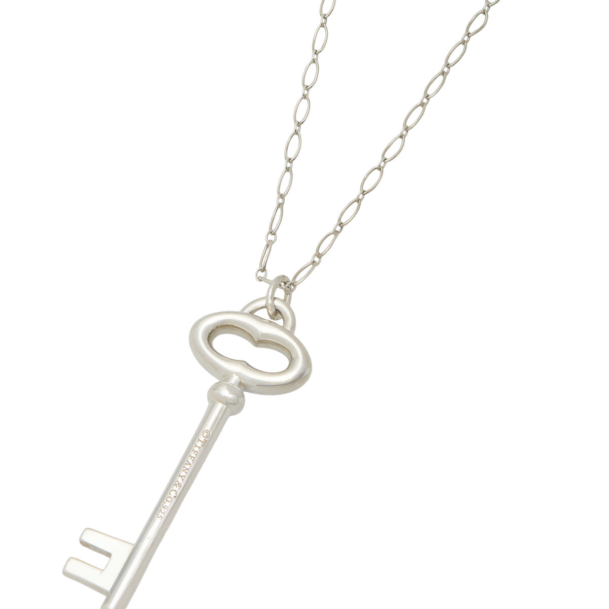 Collana tiffany & co. con ciondolo chiave in argento 925%-1