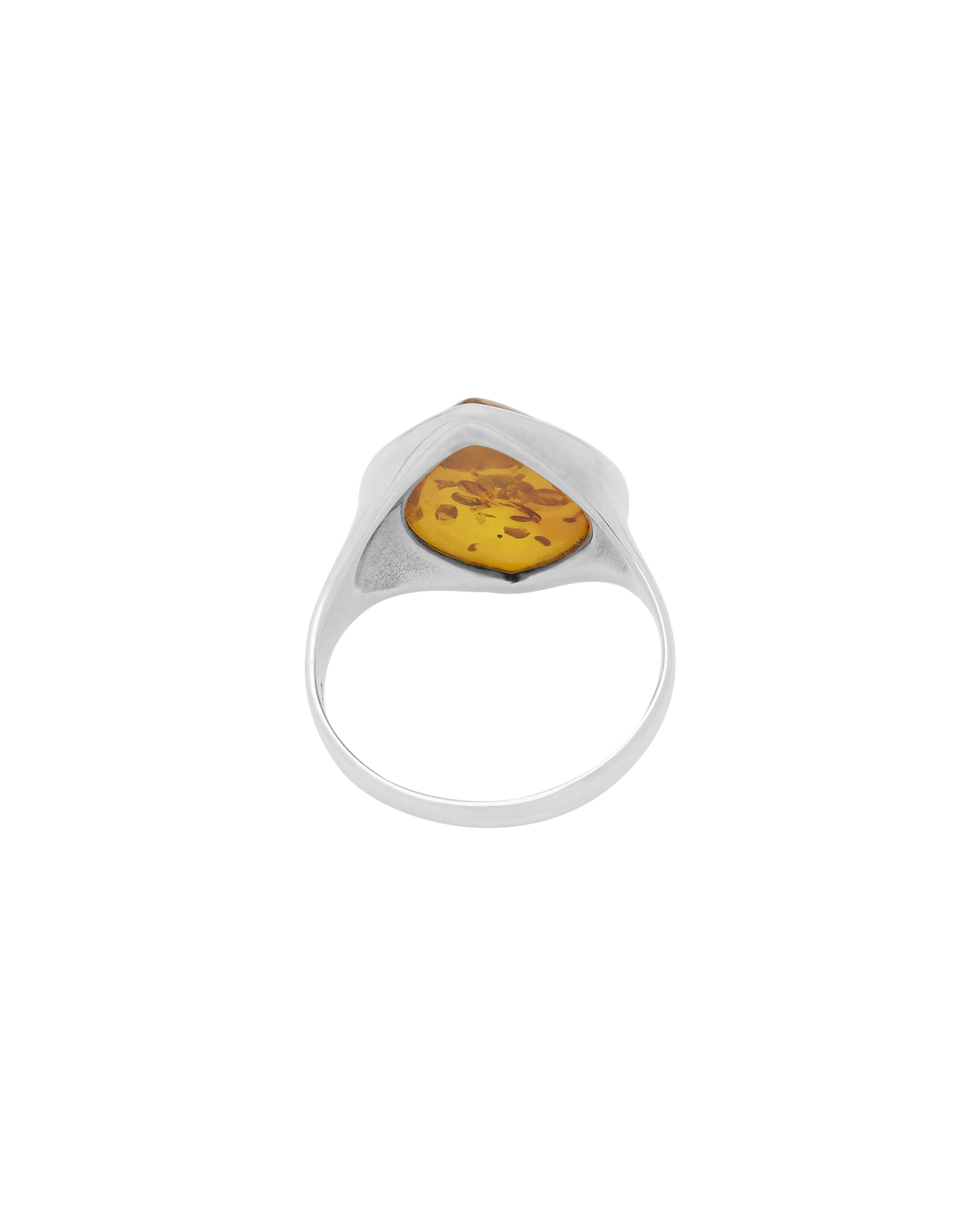 Anello goccia in argento 925% con ambra-2