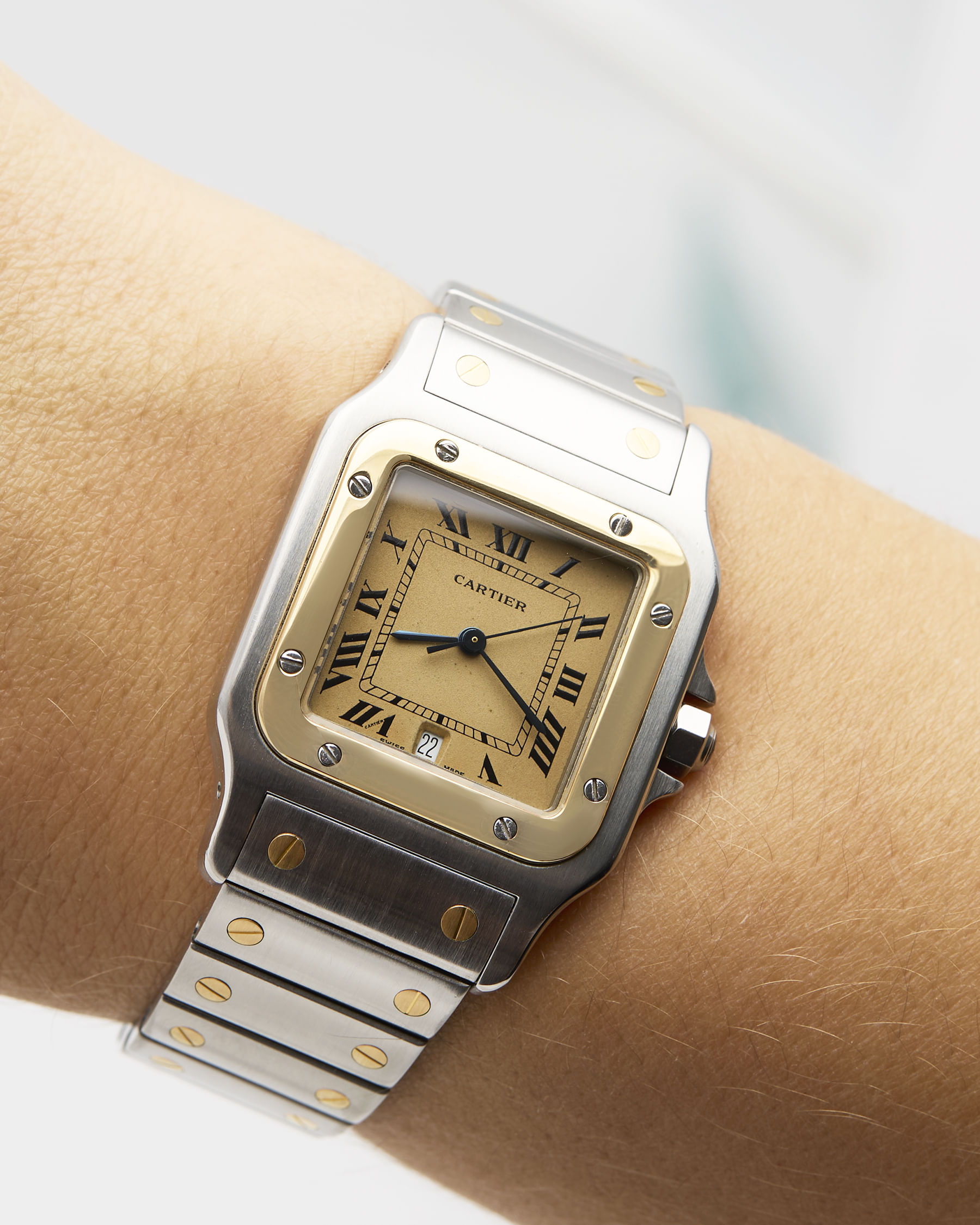 Cartier santos galbee 29 mm ref 187901-4