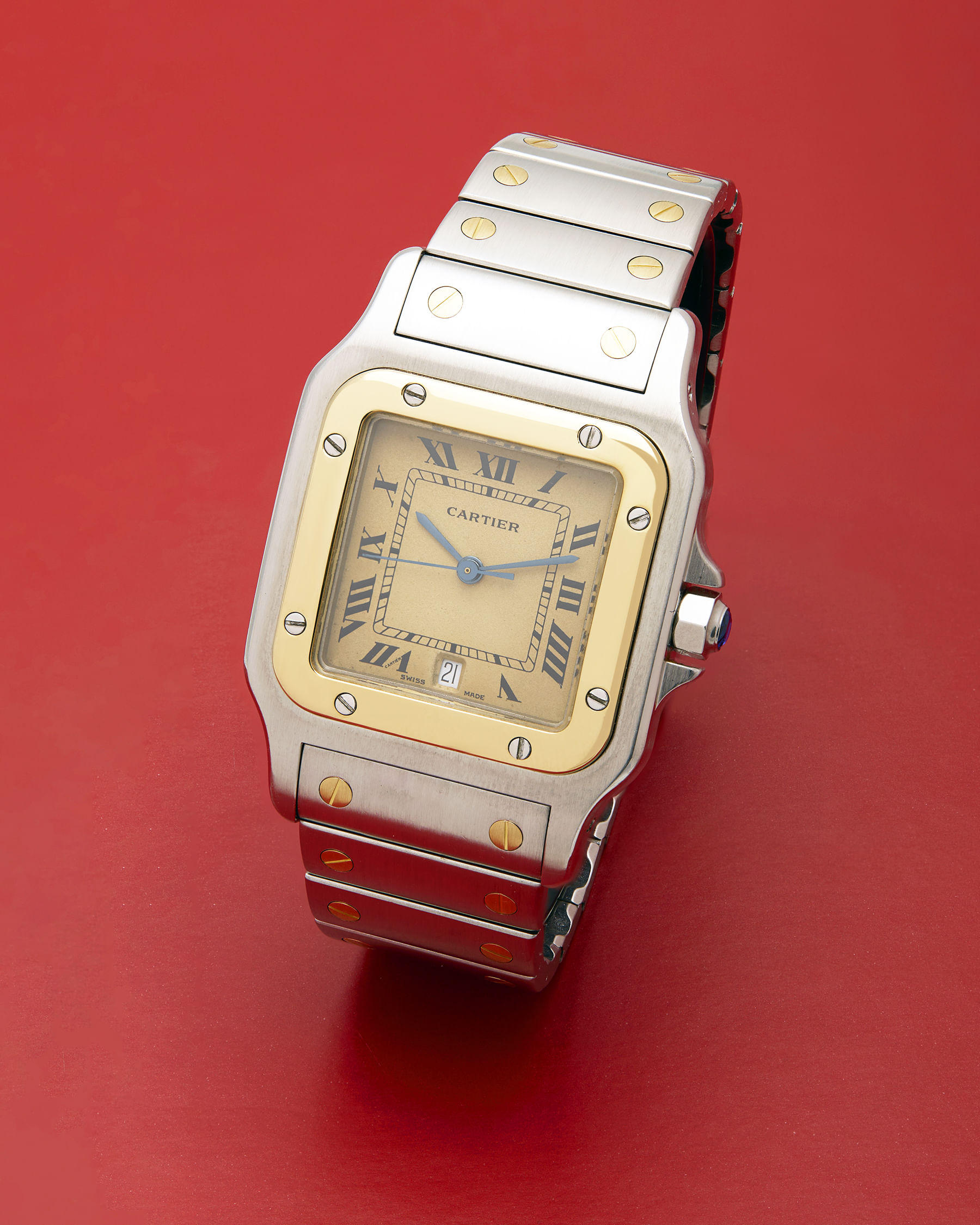 Cartier santos galbee 29 mm ref 187901-1