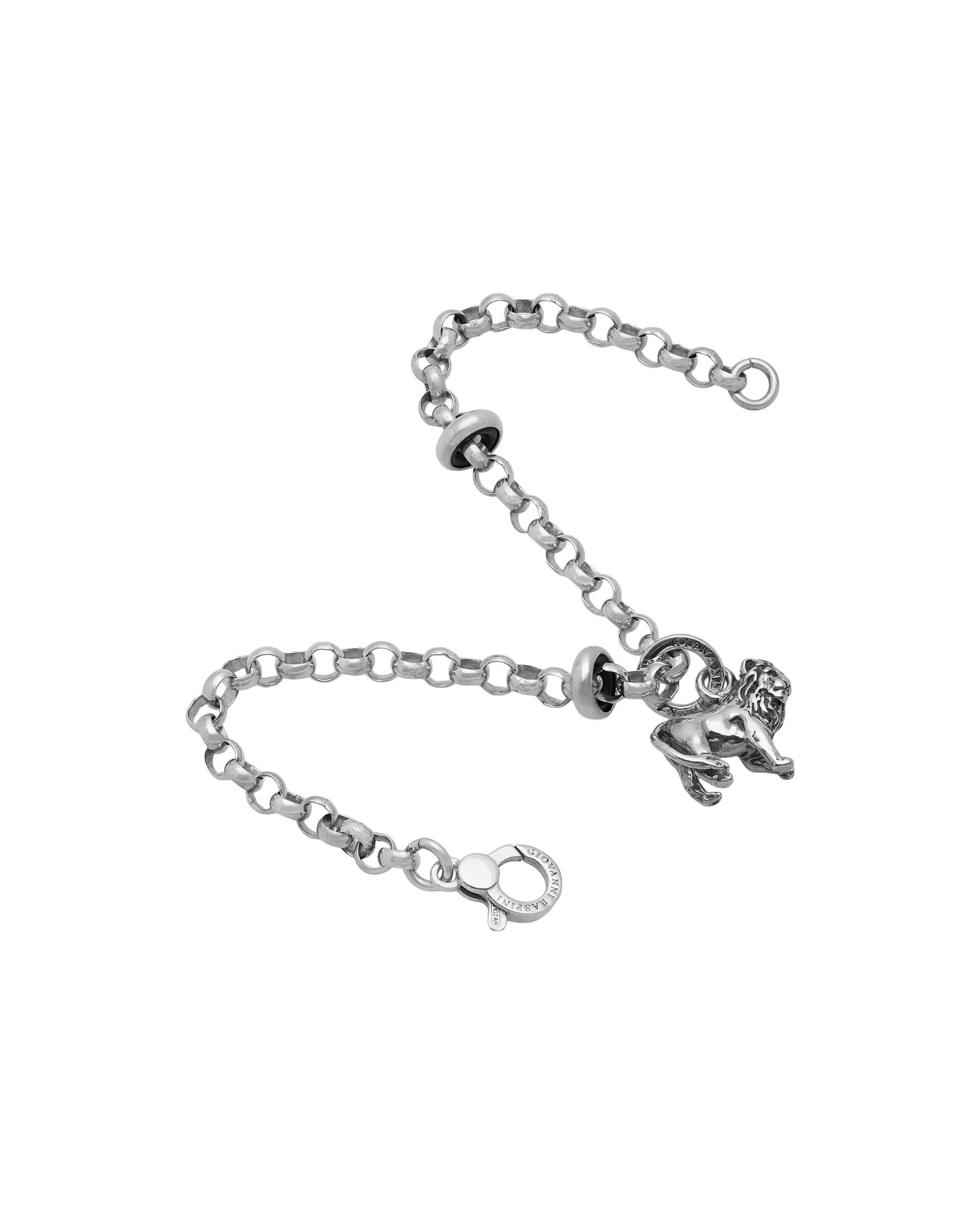 Bracciale g.raspini con ciondolo leone in argento-2