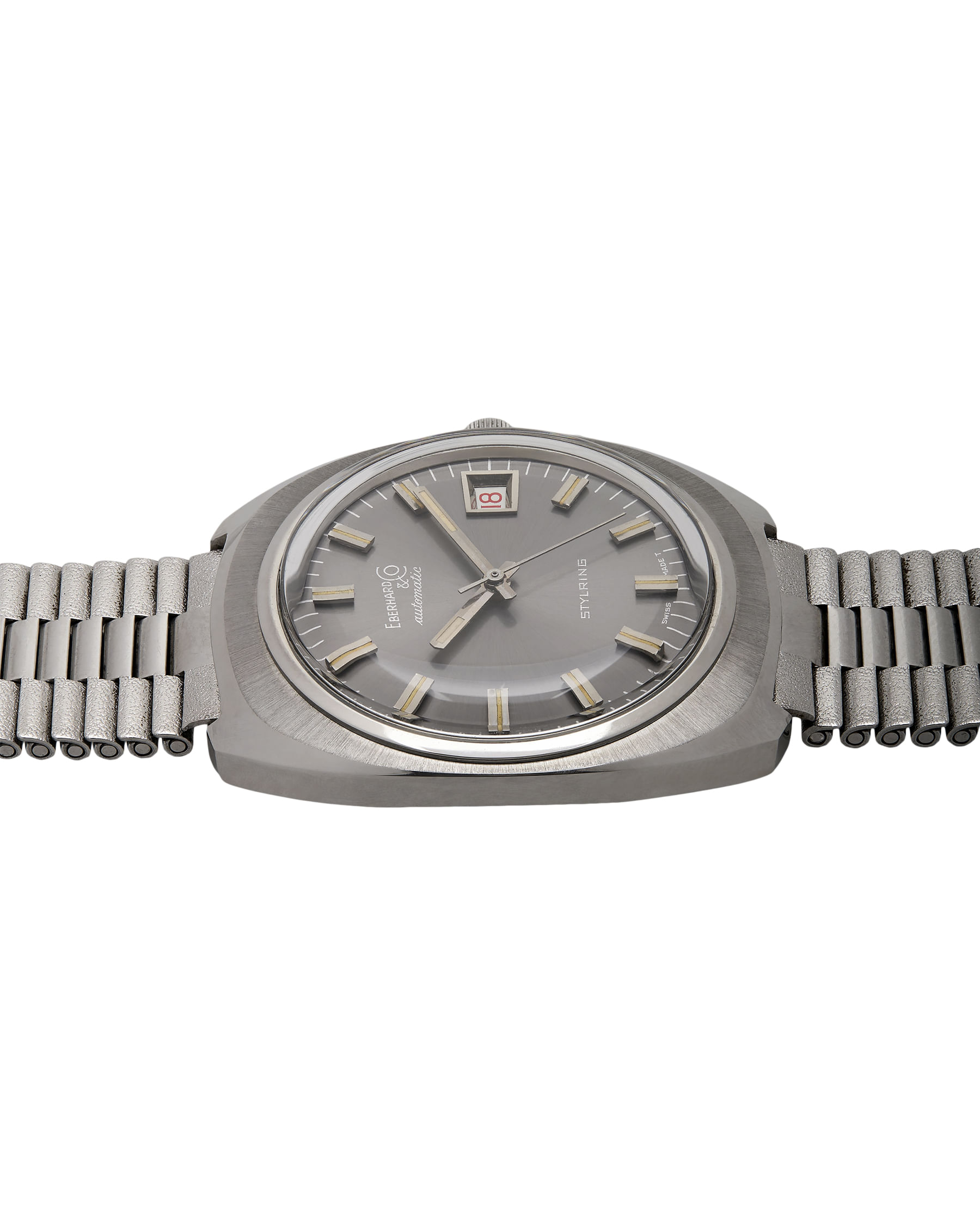 Eberhard & co. stylring automaticc 36 mm vintage grey dial-3