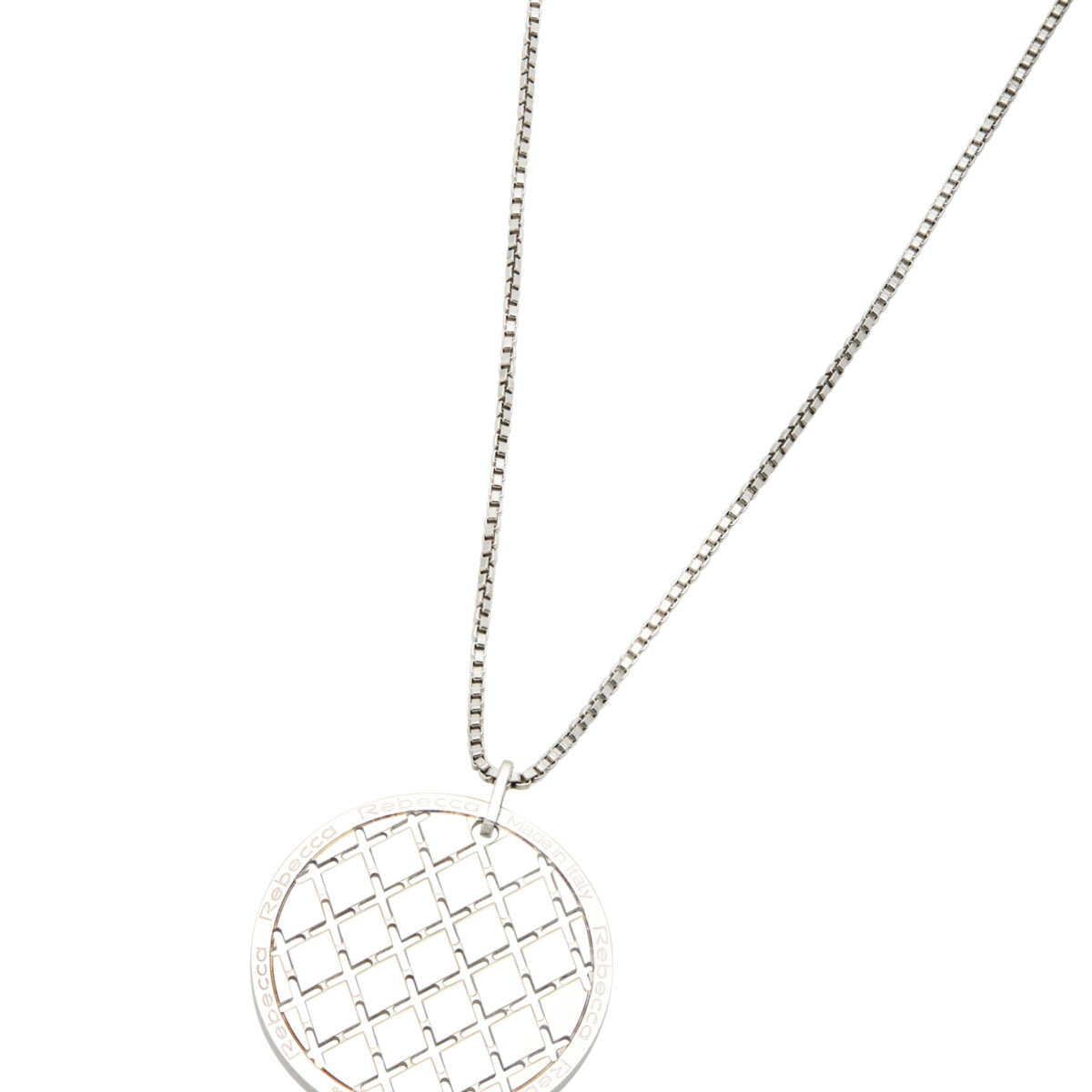 Collana rebecca con ciondolo in argento 925%-1