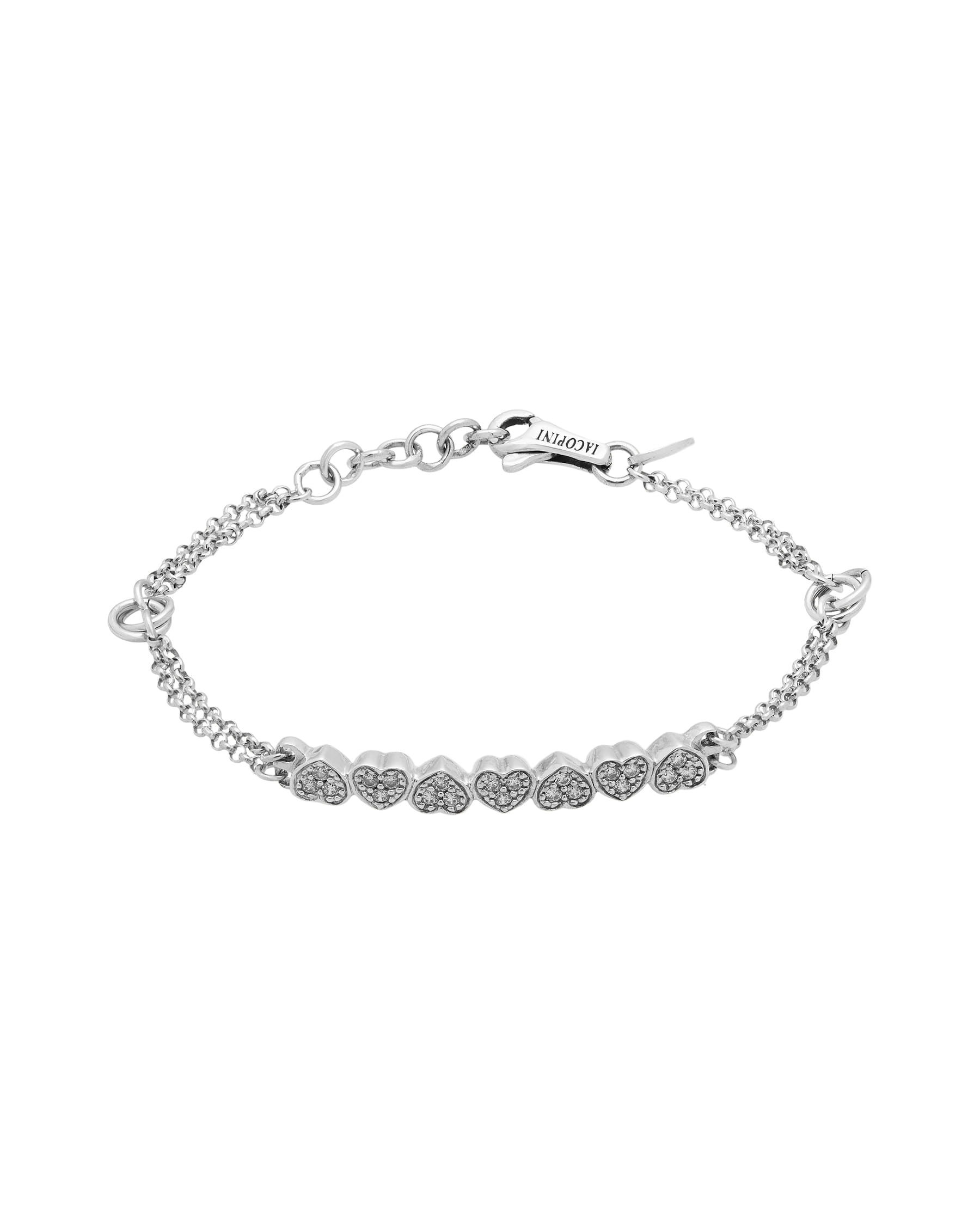 Bracciale iacopini silver temptation in argento e zirconi-1