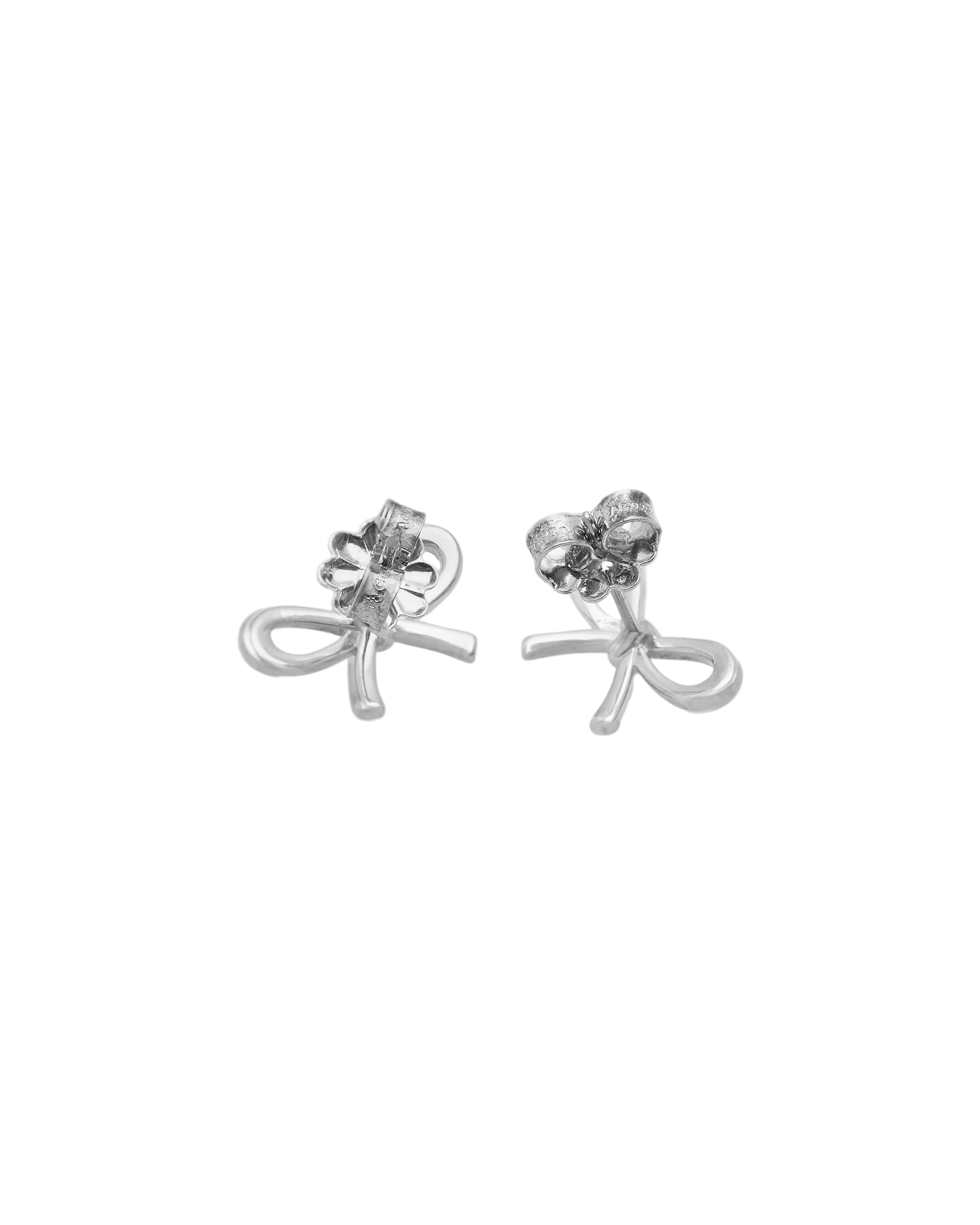 Orecchini tiffany bow mini con fiocco in argento-2
