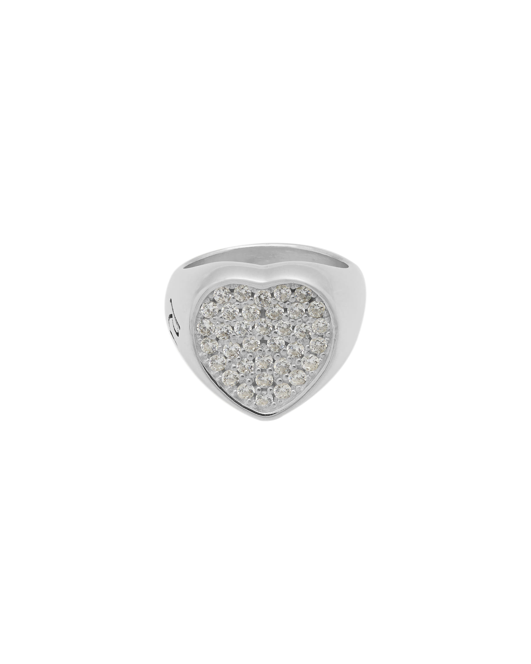 Anello sigillo cuore andrea925 con incisione rm-1