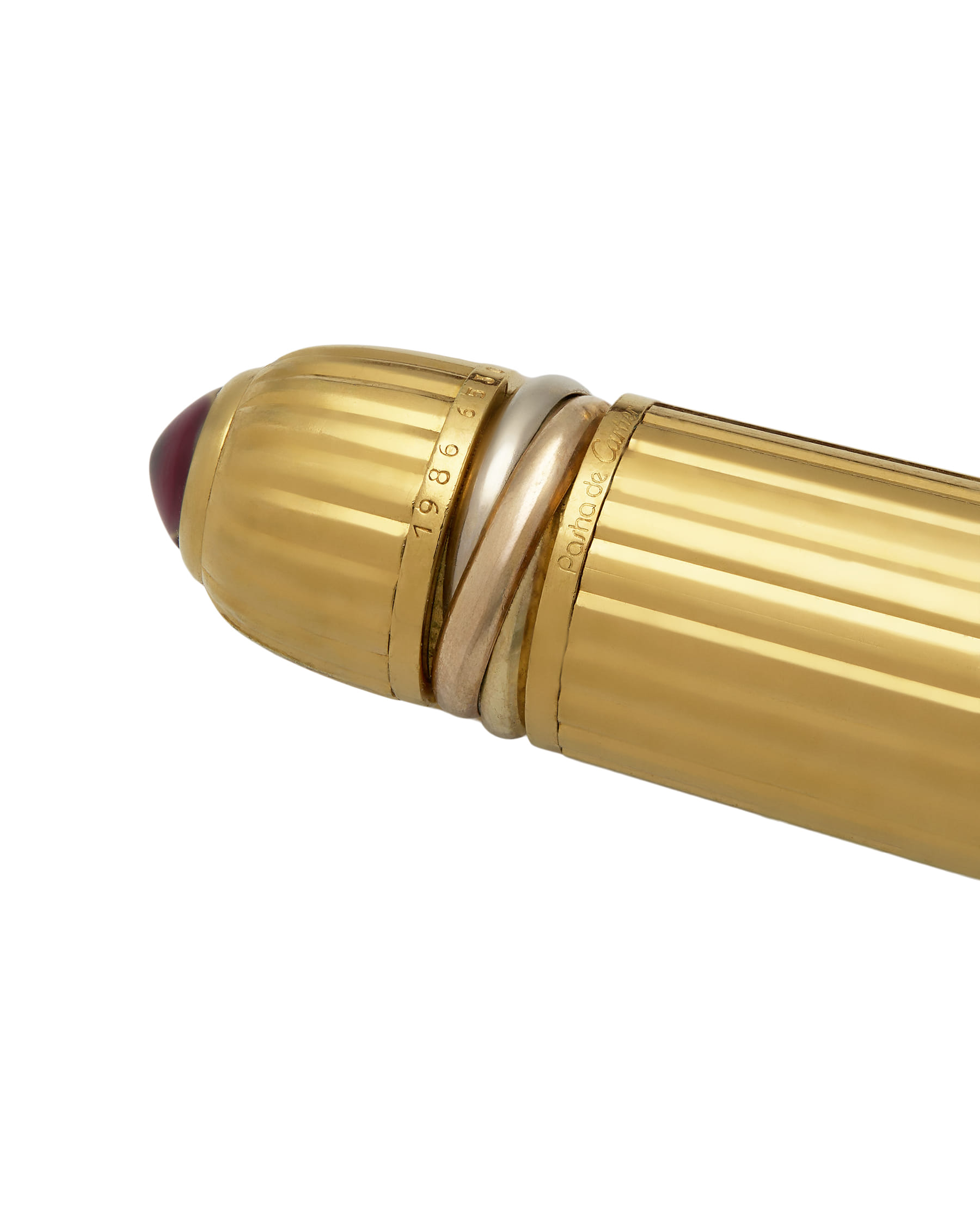 Penna sfera pasha de cartier trinity godron edizione limitata 1986-3