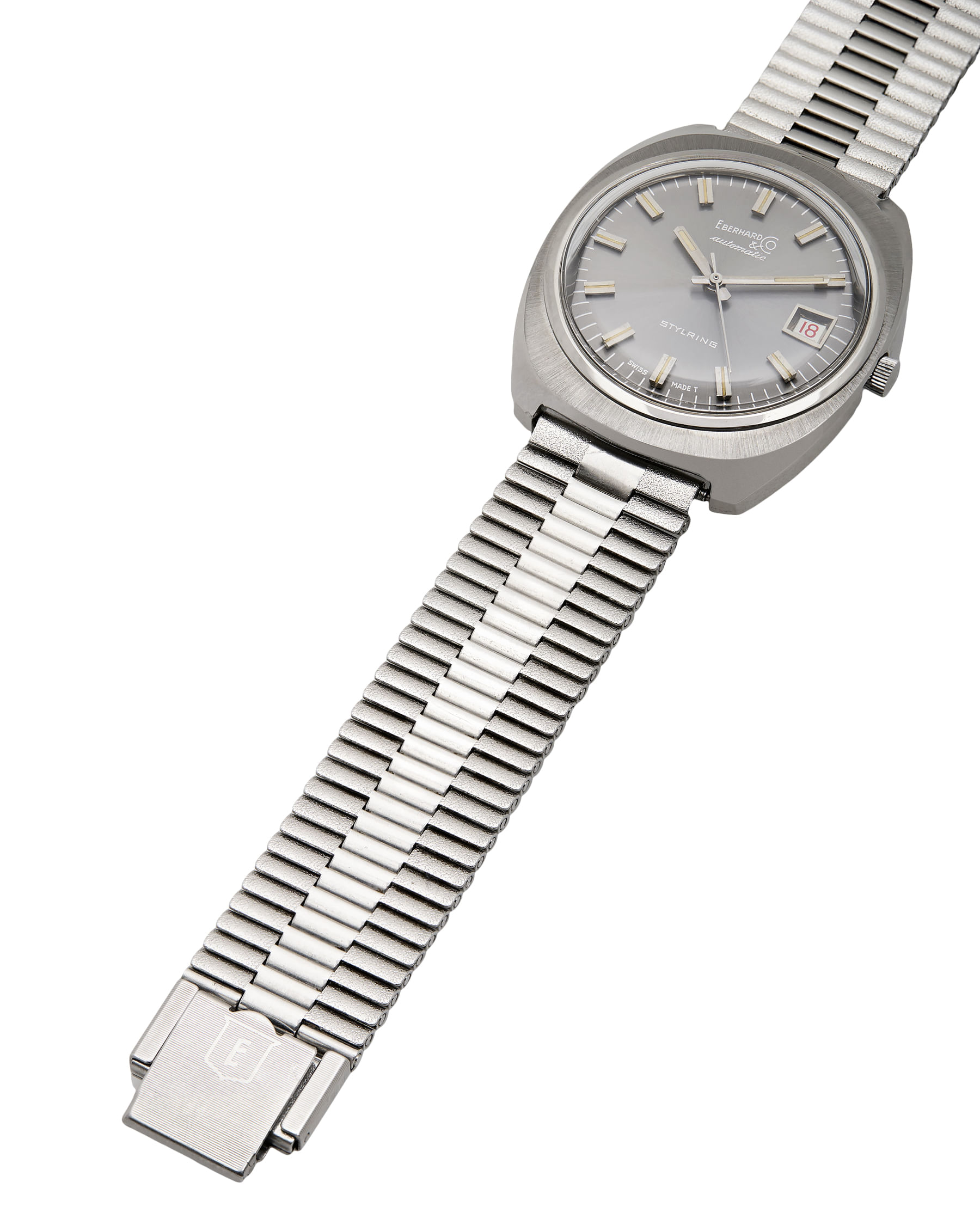 Eberhard & co. stylring automaticc 36 mm vintage grey dial-6