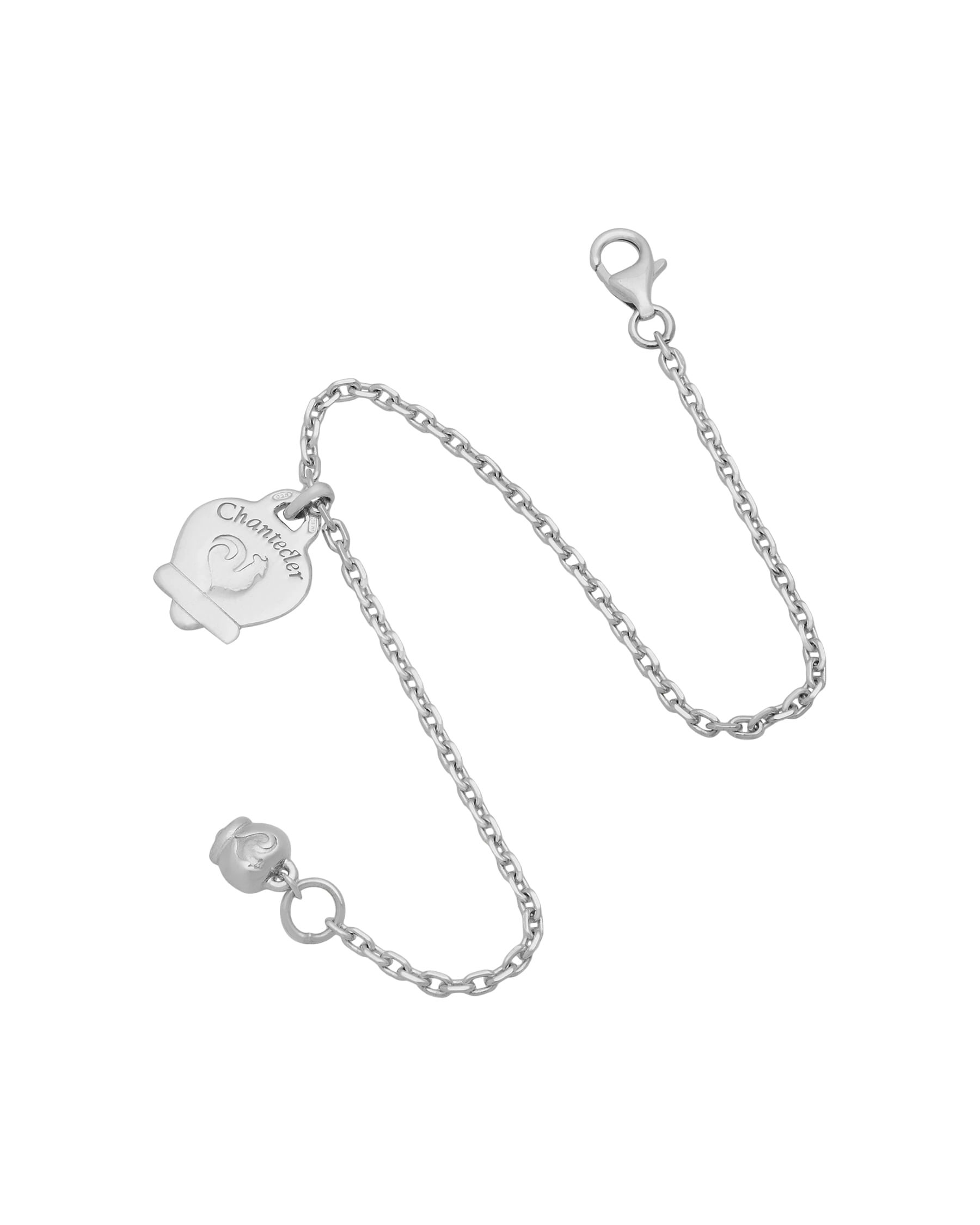 Bracciale chantecler et voilà in argento con campanella rosa-2