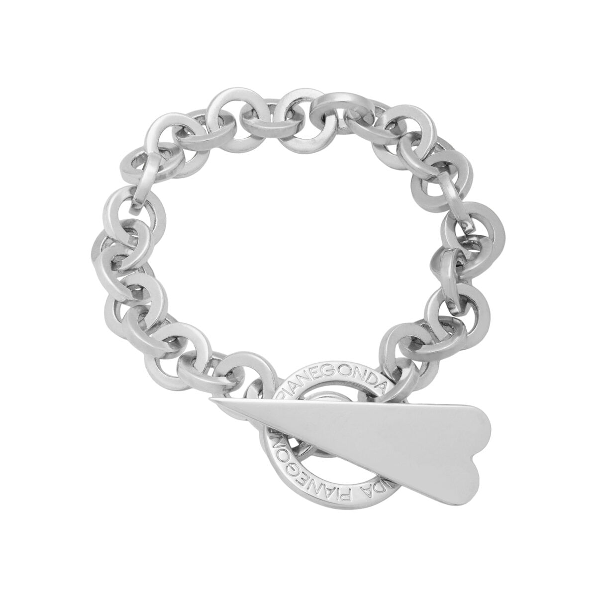 Bracciale pianegonda origami in argento con chiusura a cuore-1