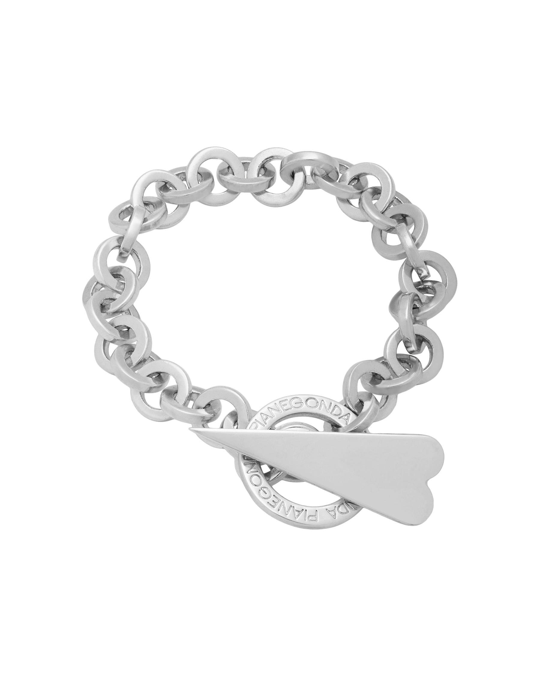 Bracciale pianegonda origami in argento con chiusura a cuore-1