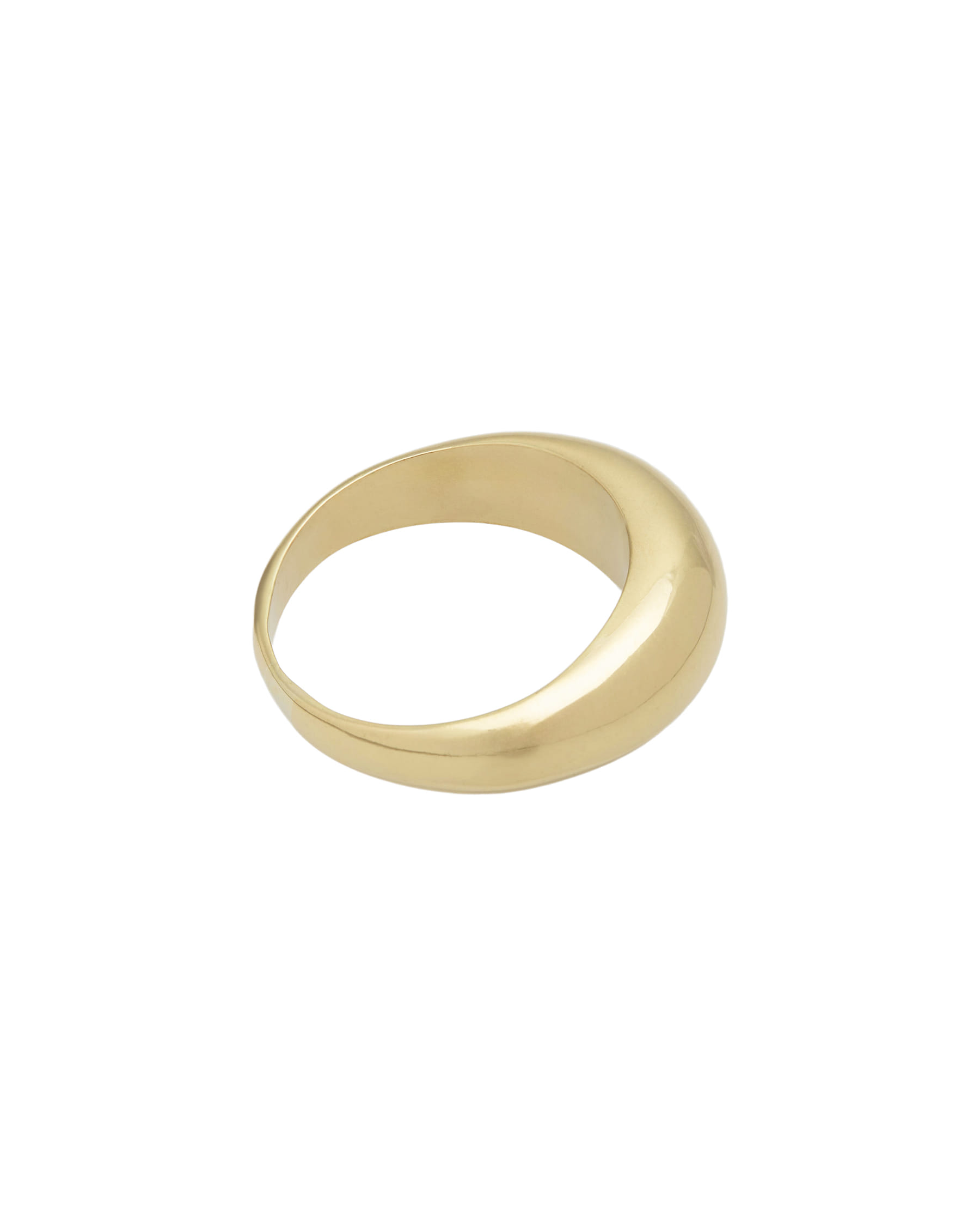 Anello bombato in oro giallo 18 kt-2