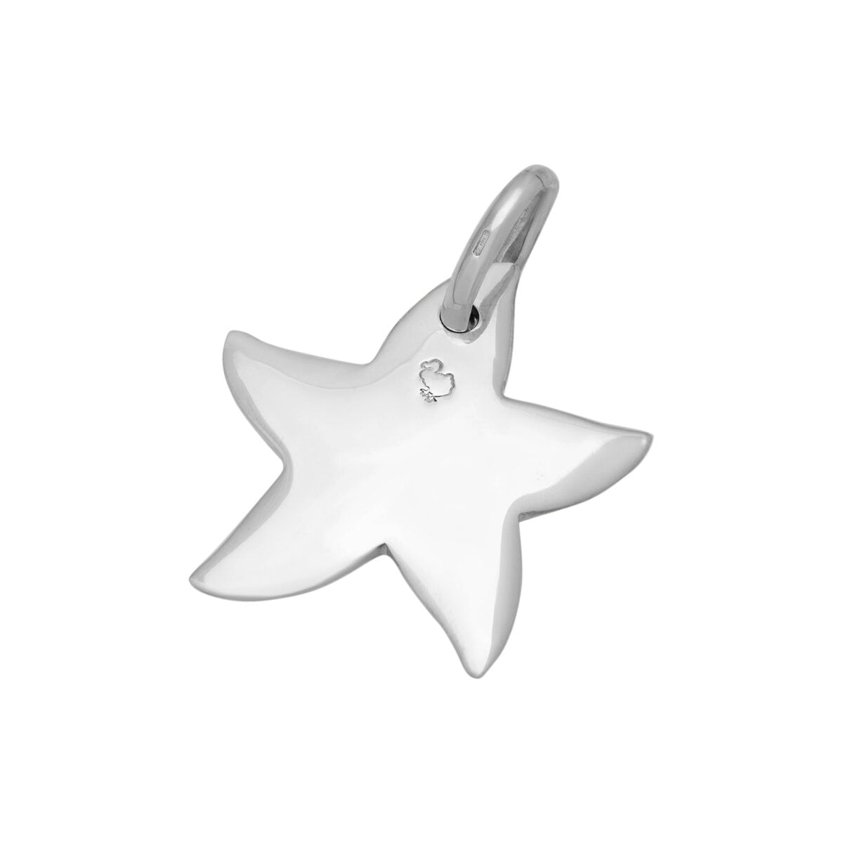 Ciondolo dodo stella marina grande in argento 925%-1