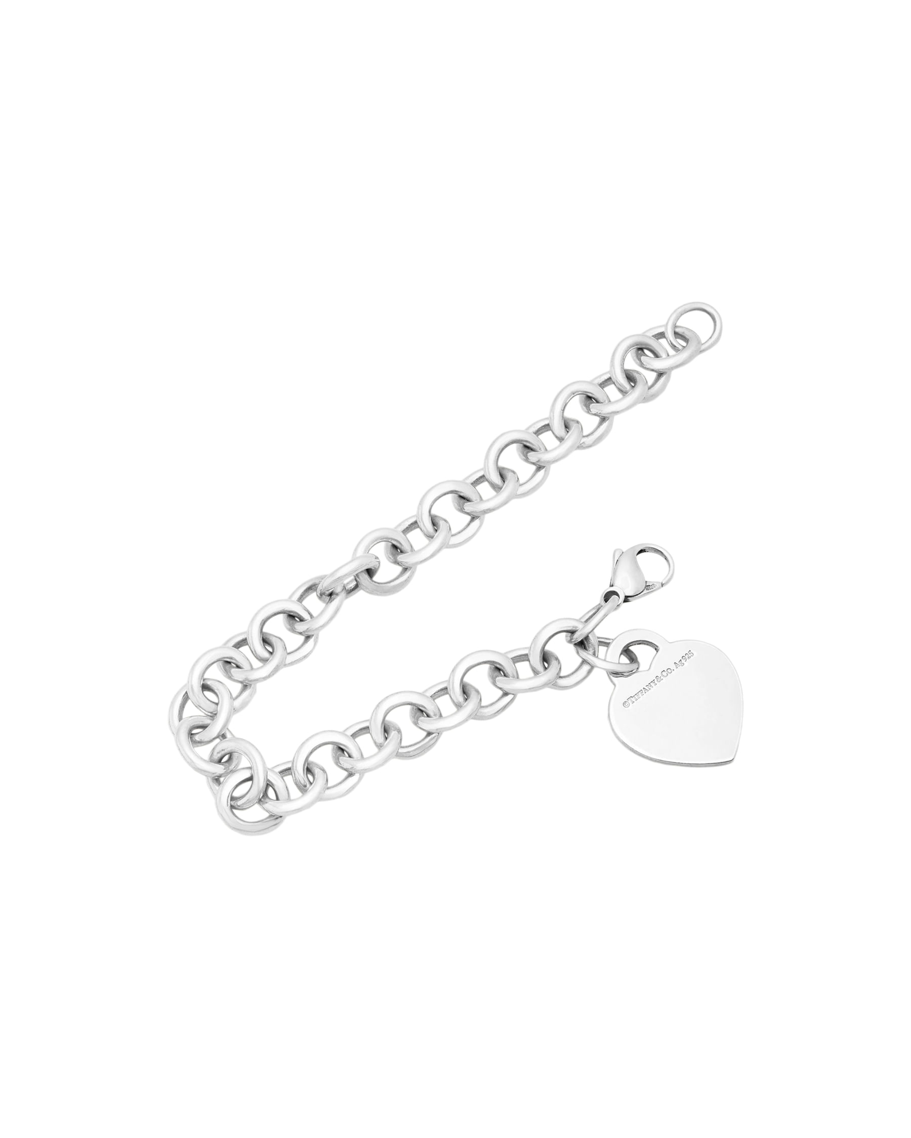 Bracciale return to tiffany heart tag in argento con diamante-2