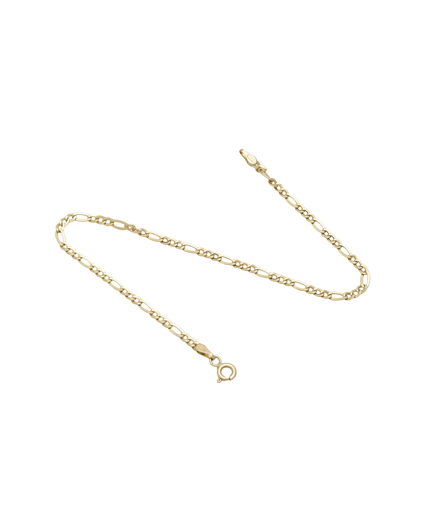 Bracciale maglia grumettina 3+1 in oro giallo-2