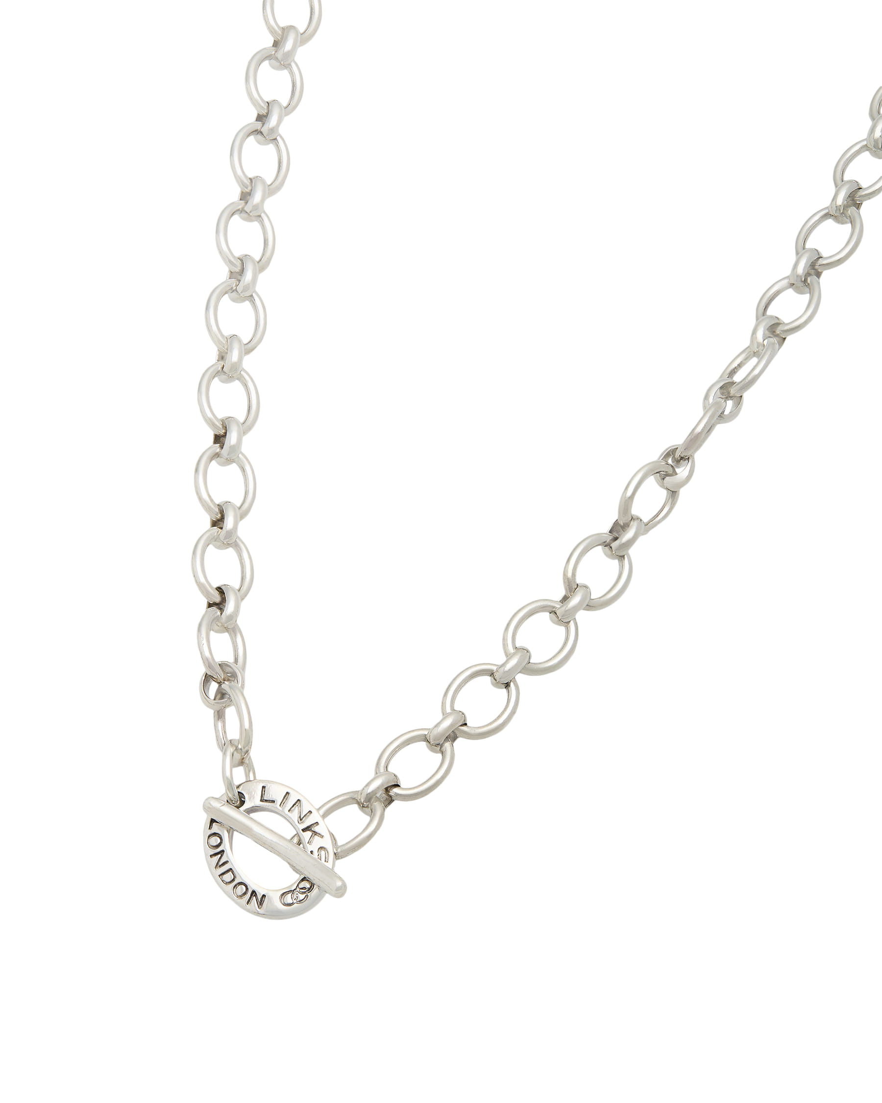Collana links london con timbri inglesi in argento 925%-1
