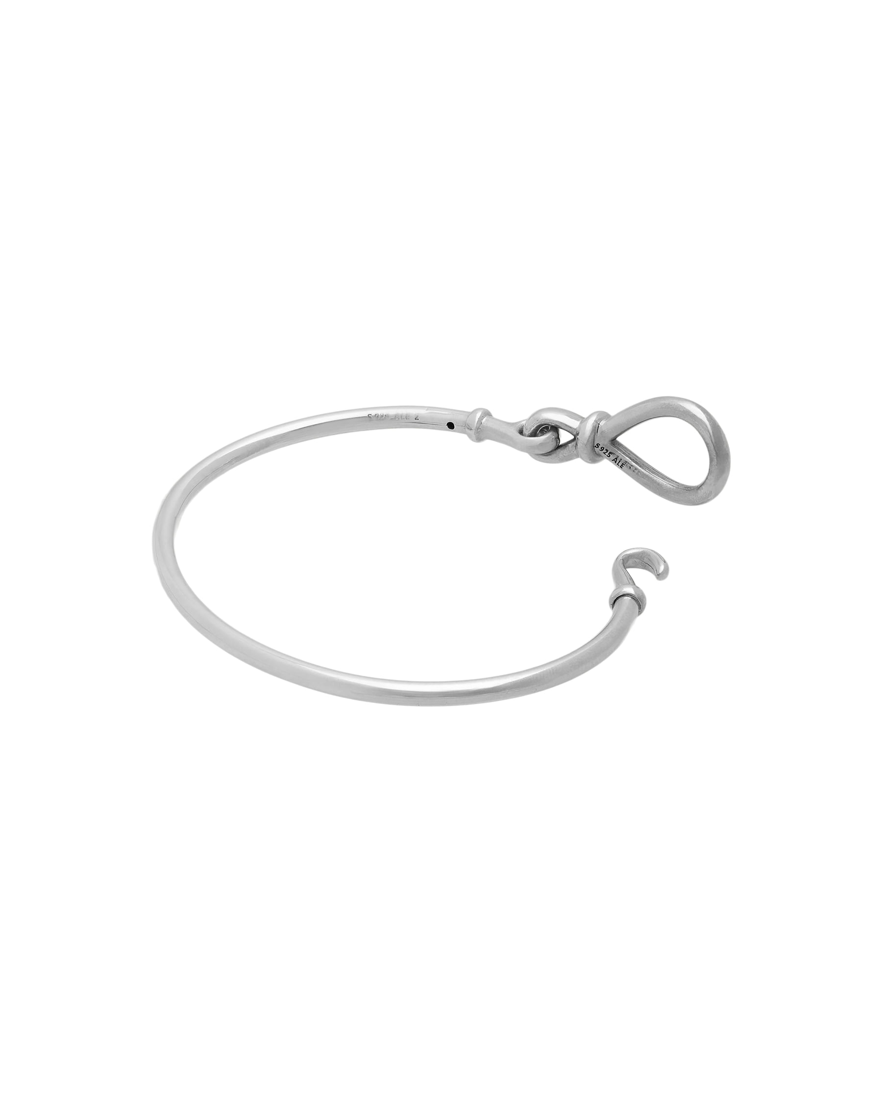 Bracciale rigido pandora con chiusura nodo infinito in argento 925%-2