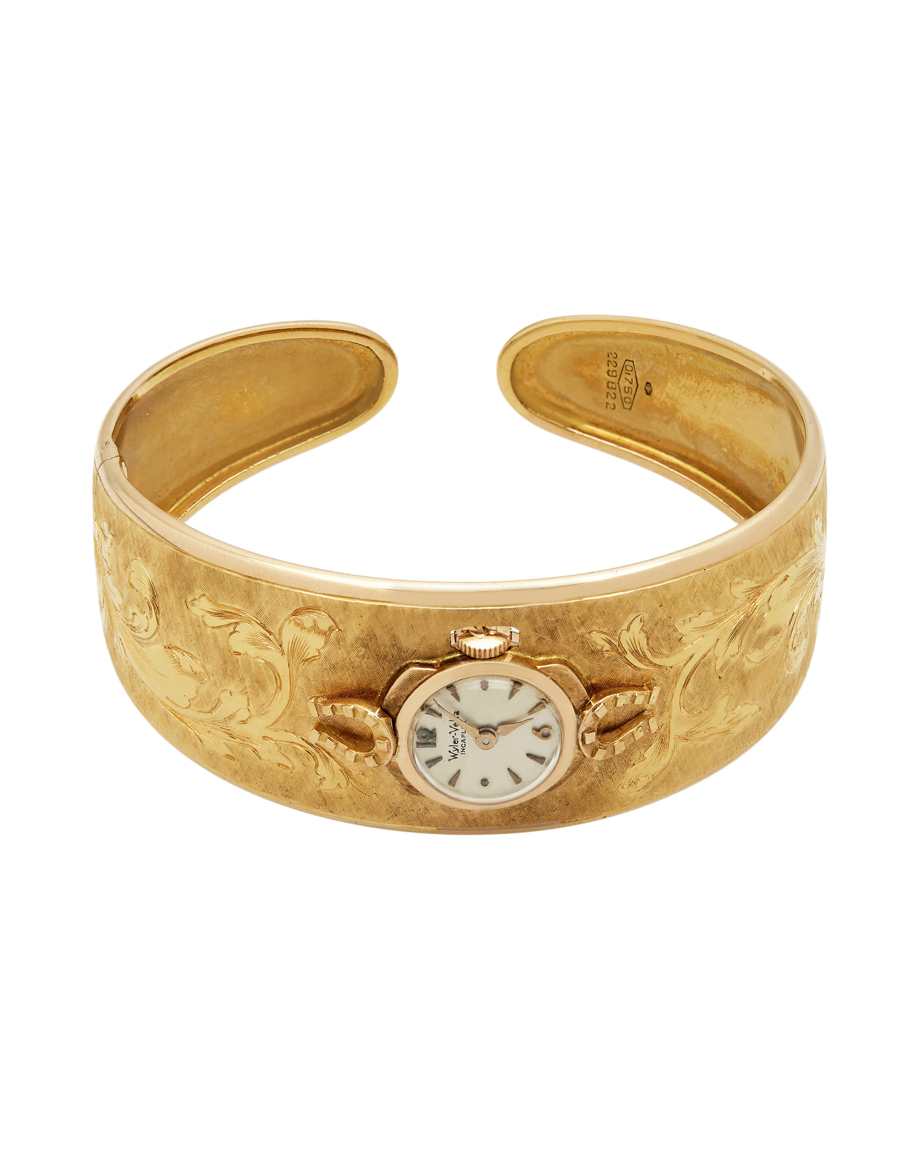 Wyler vetta vintage jewellery watch 18kt manual-2