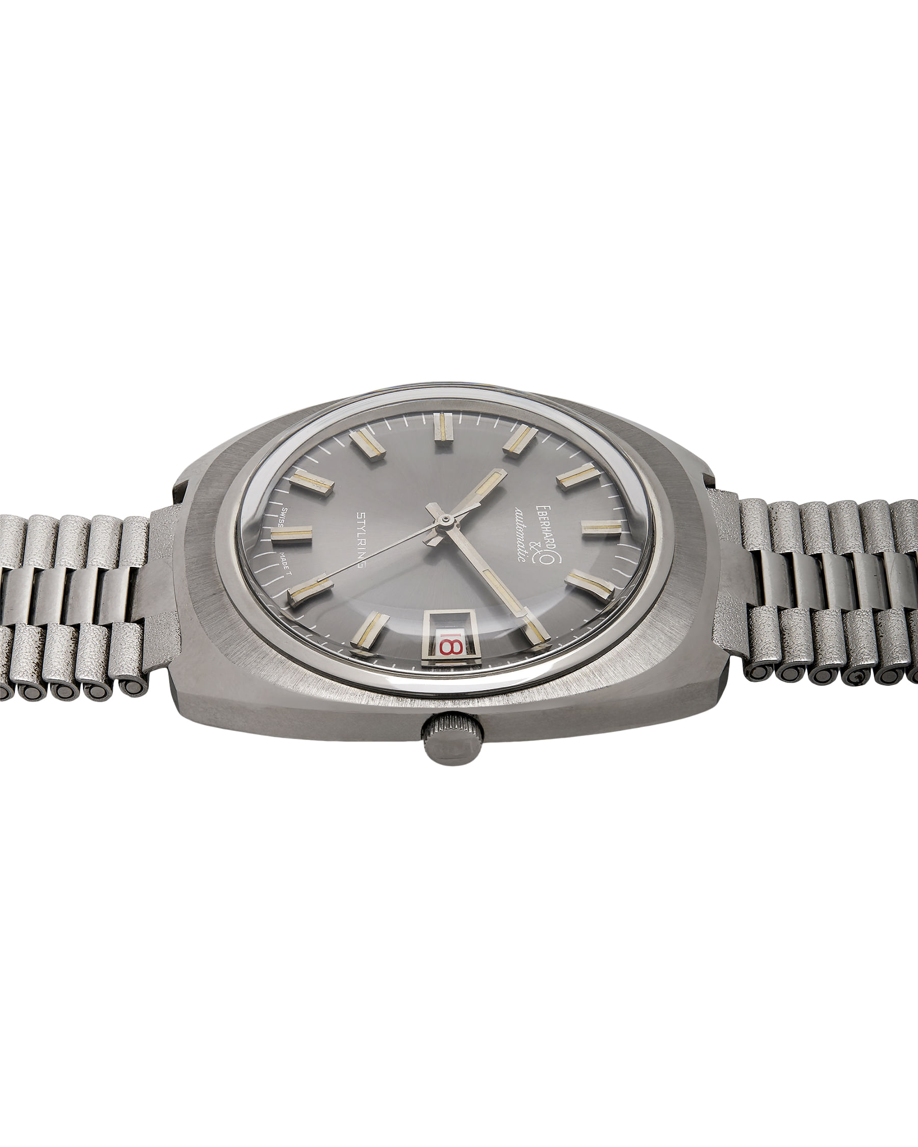 Eberhard & co. stylring automaticc 36 mm vintage grey dial-4