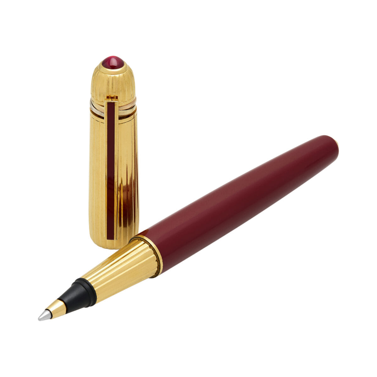 Penna sfera pasha de cartier trinity godron edizione limitata 1986-1