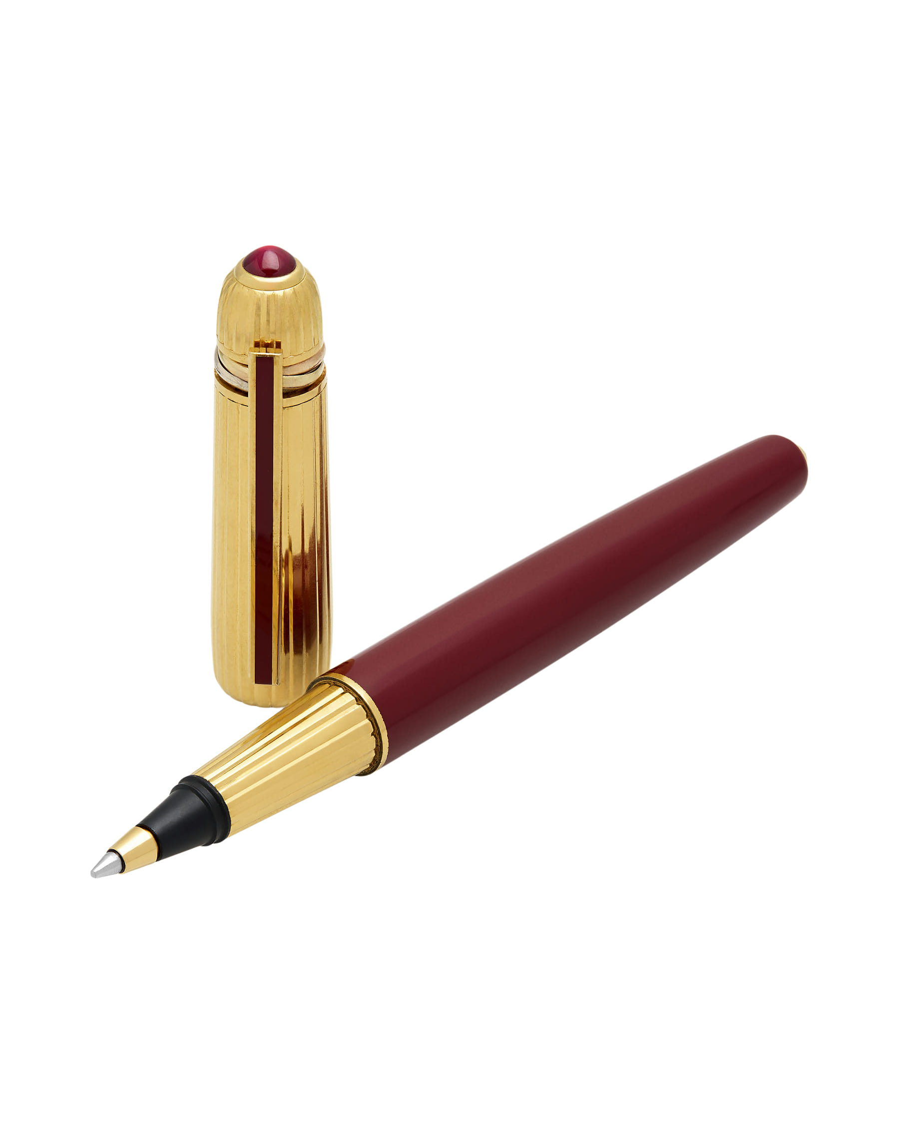 Penna sfera pasha de cartier trinity godron edizione limitata 1986-1