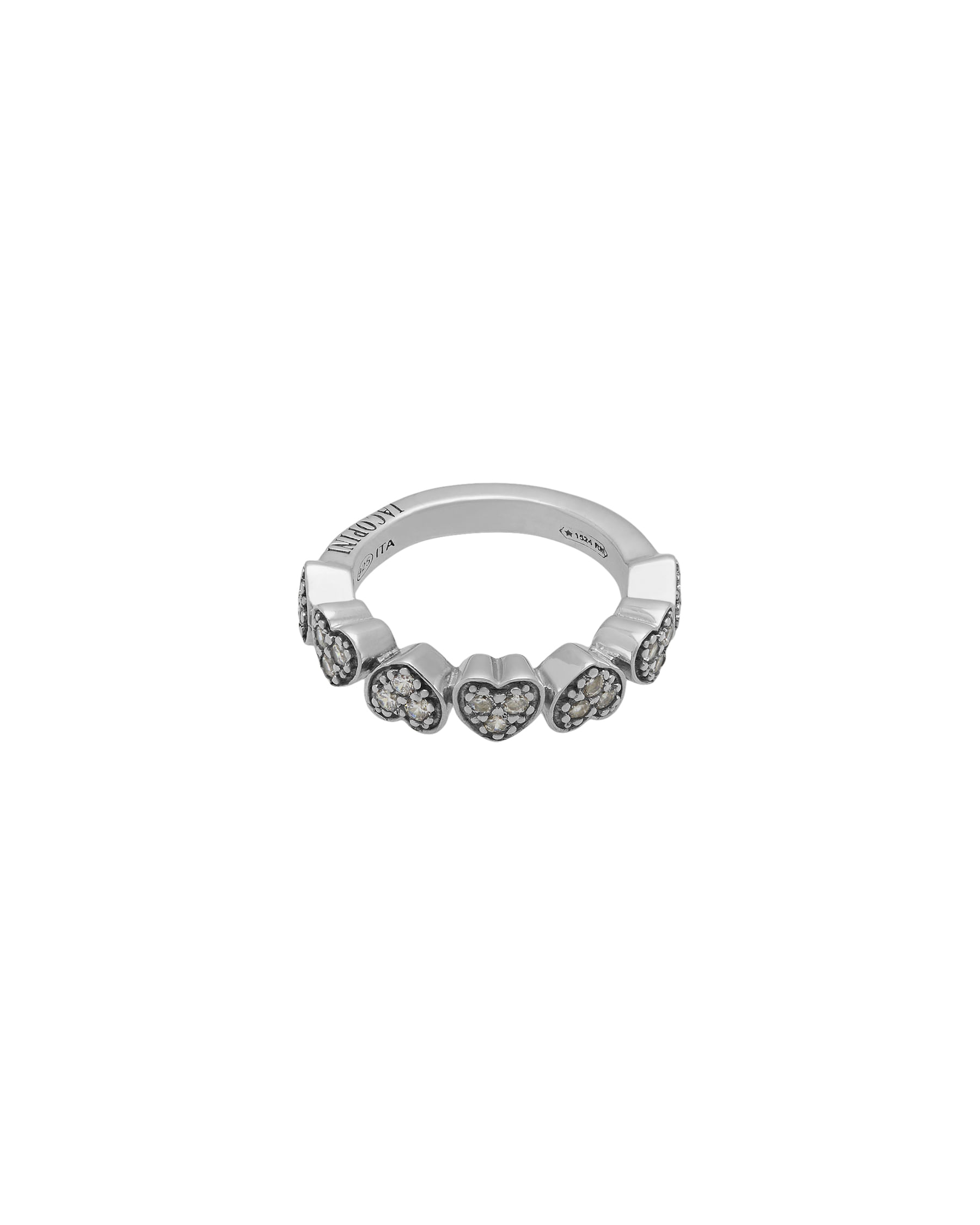 Anello iacopini cuori silver temptation in argento-1