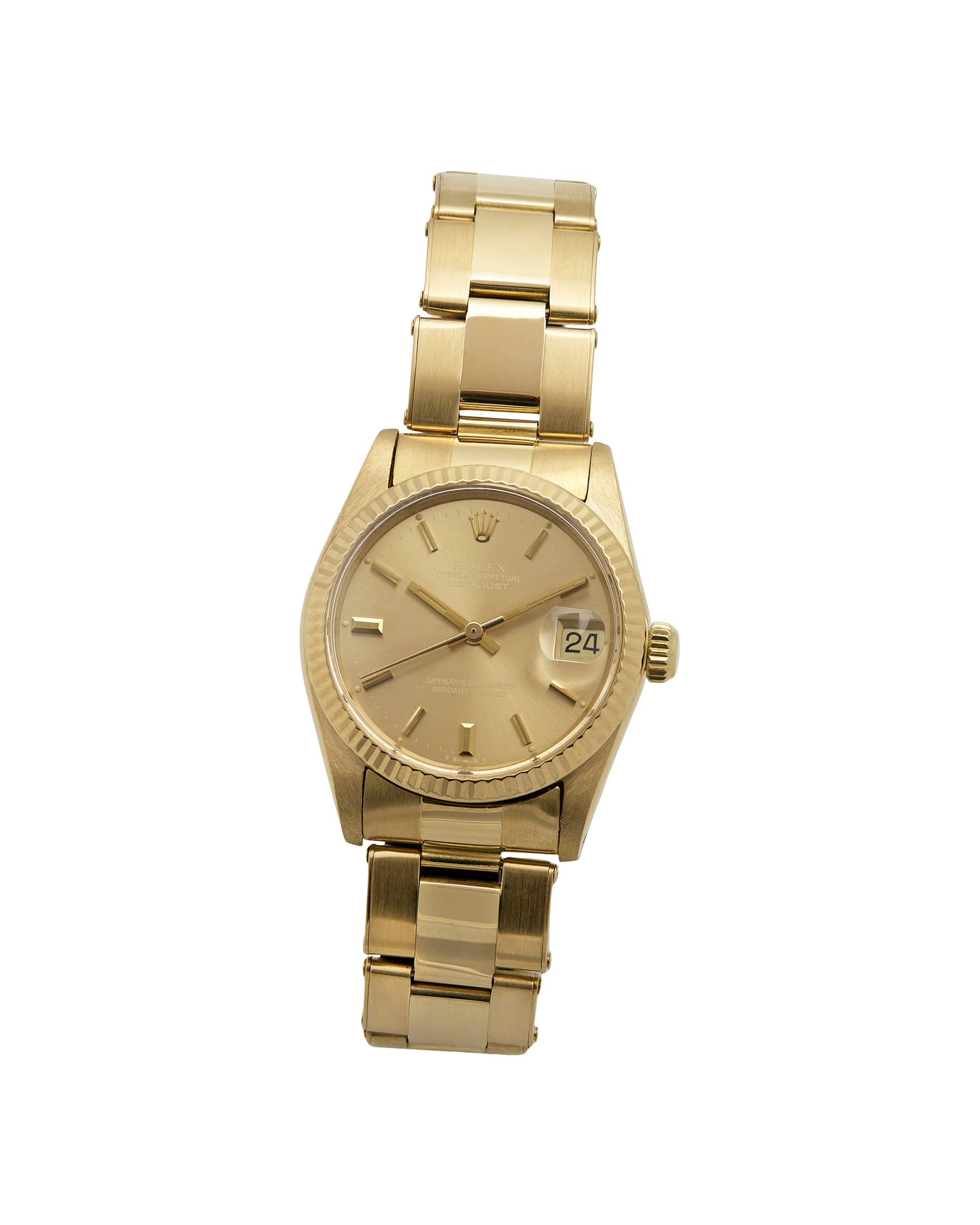 Rolex datejust 31mm oro 18kt ref 6827-1