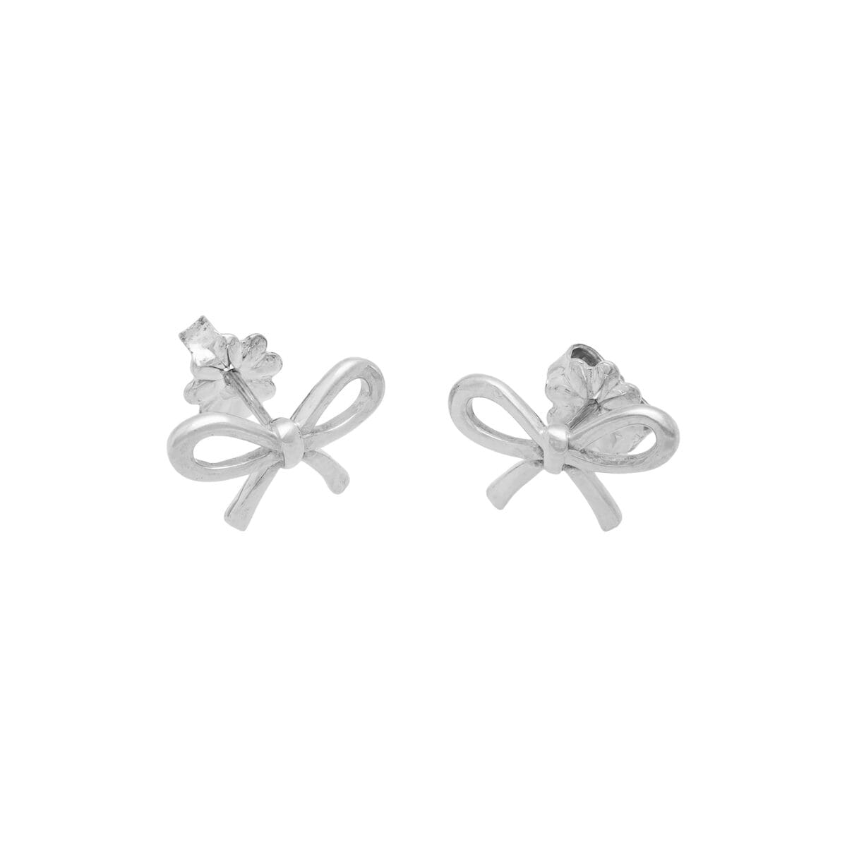 Orecchini tiffany bow mini con fiocco in argento-1
