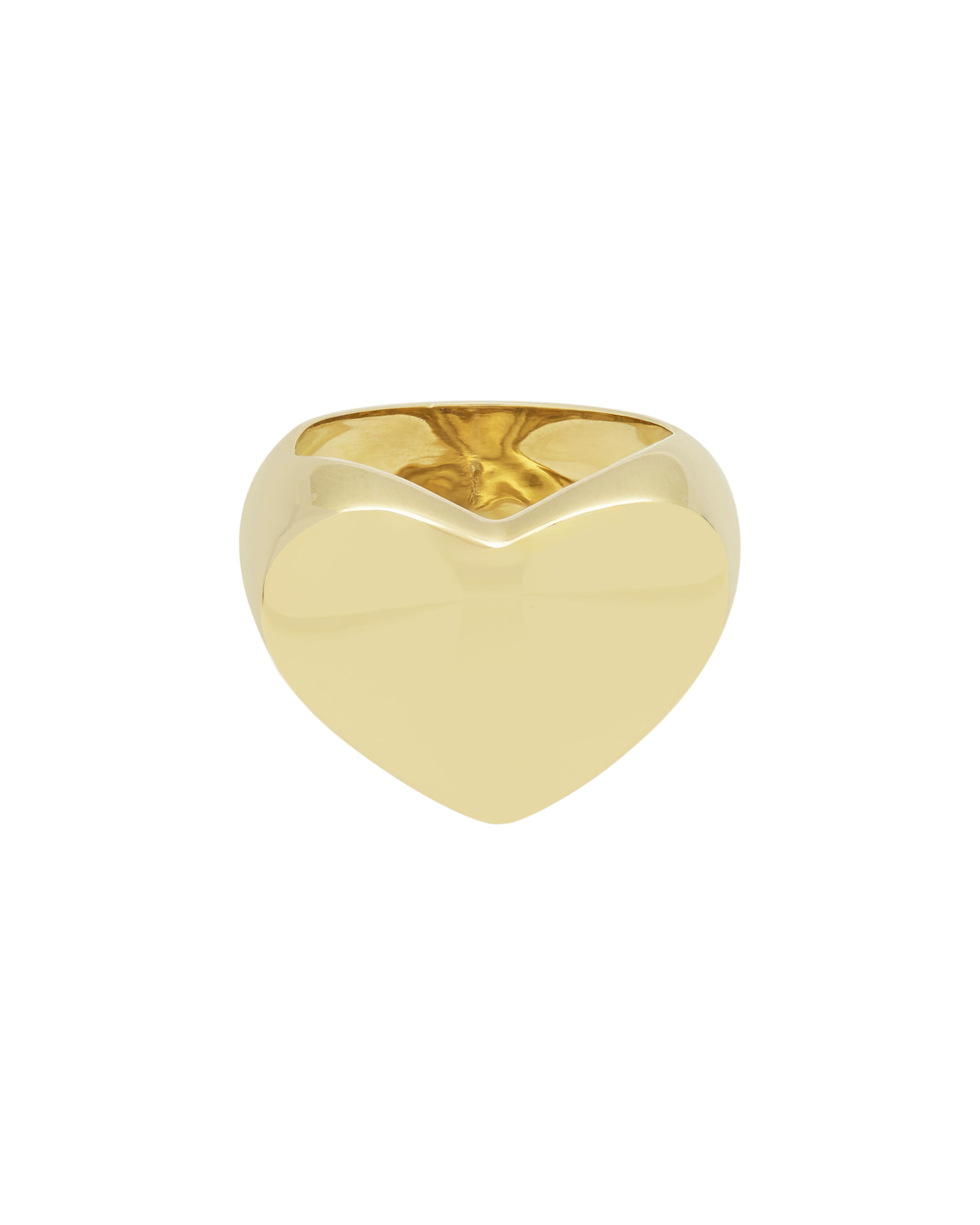 Anello cuore in oro giallo 18 kt-1