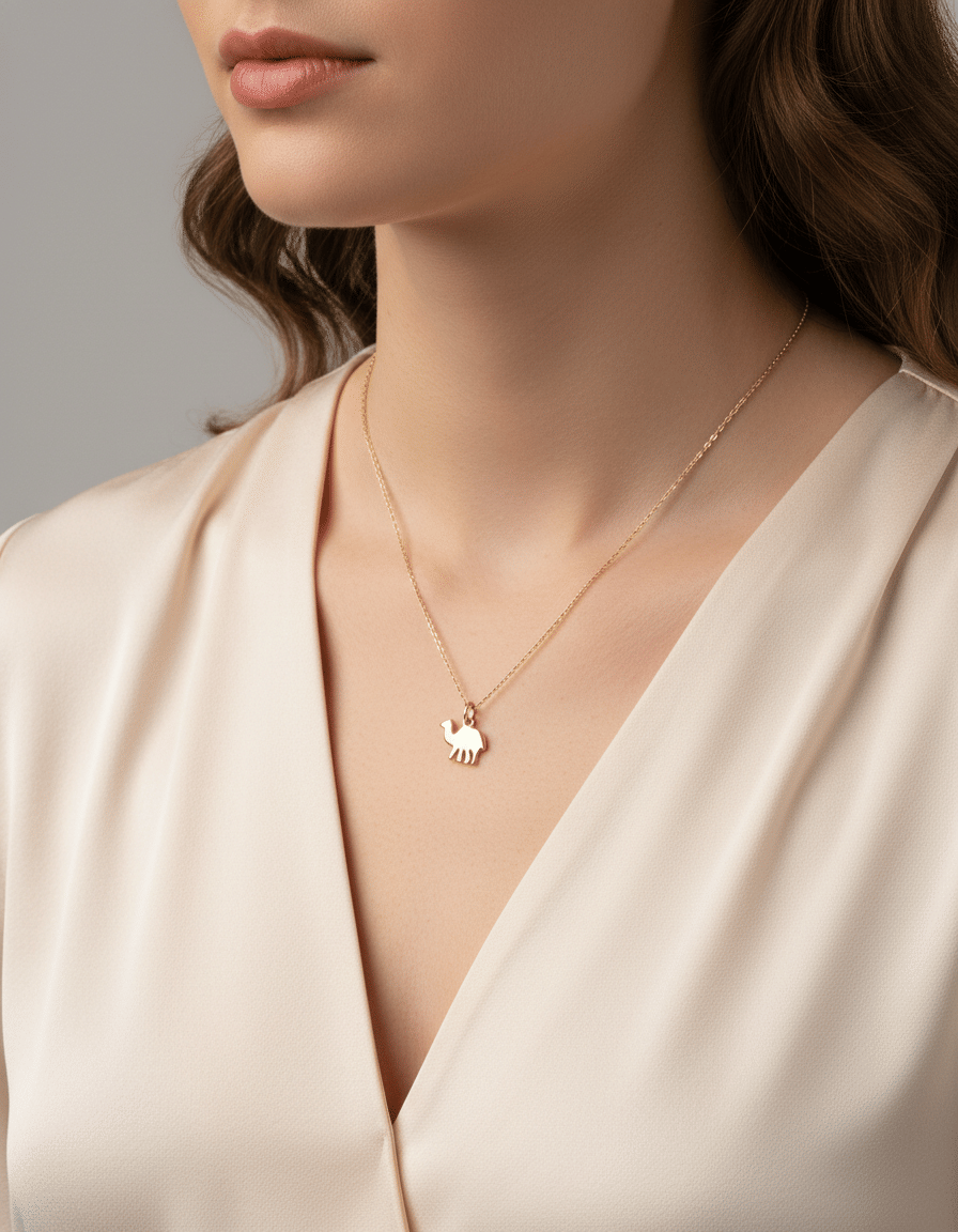 Ciondolo cammello dodo in oro giallo 18 kt-3