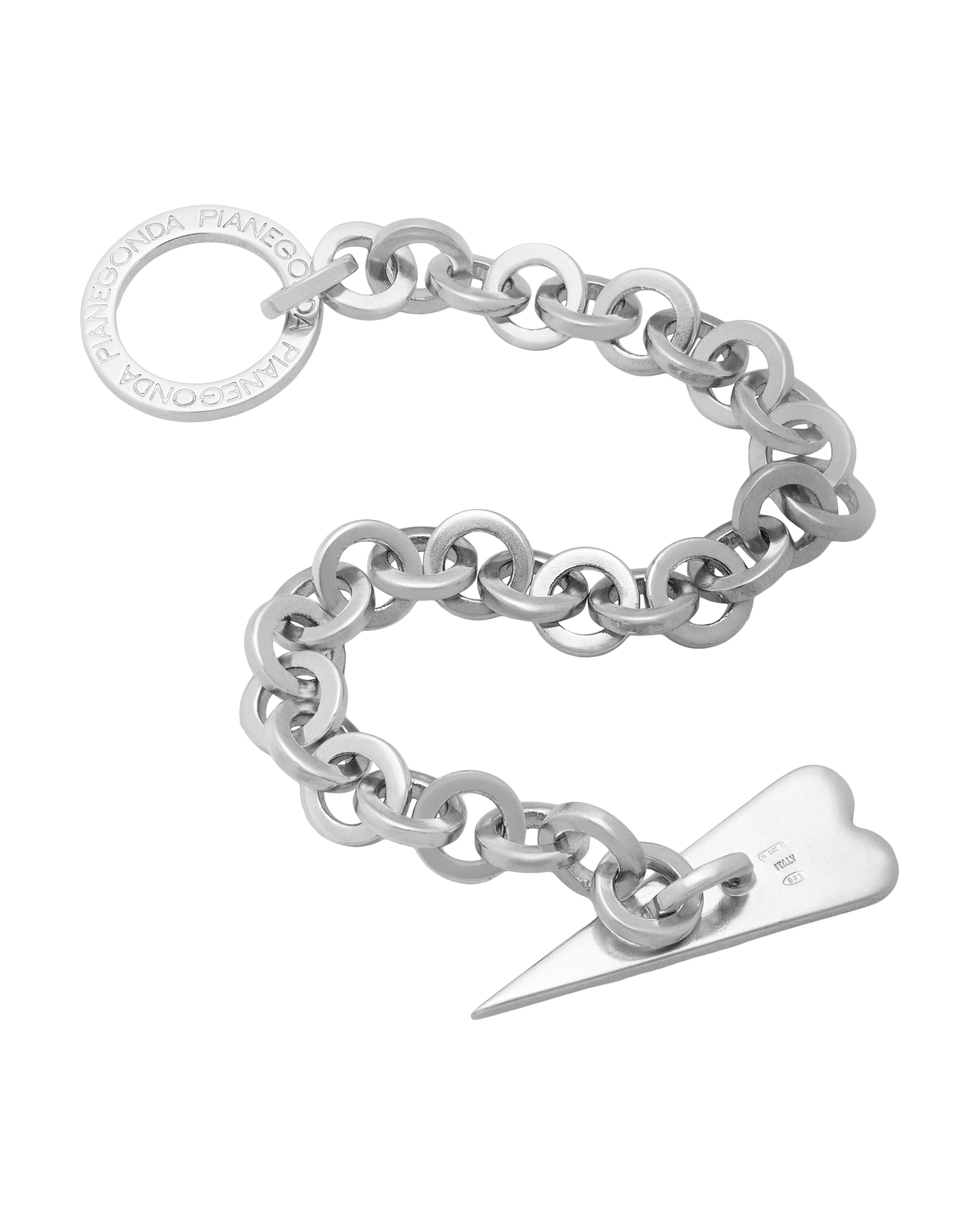 Bracciale pianegonda origami in argento con chiusura a cuore-2