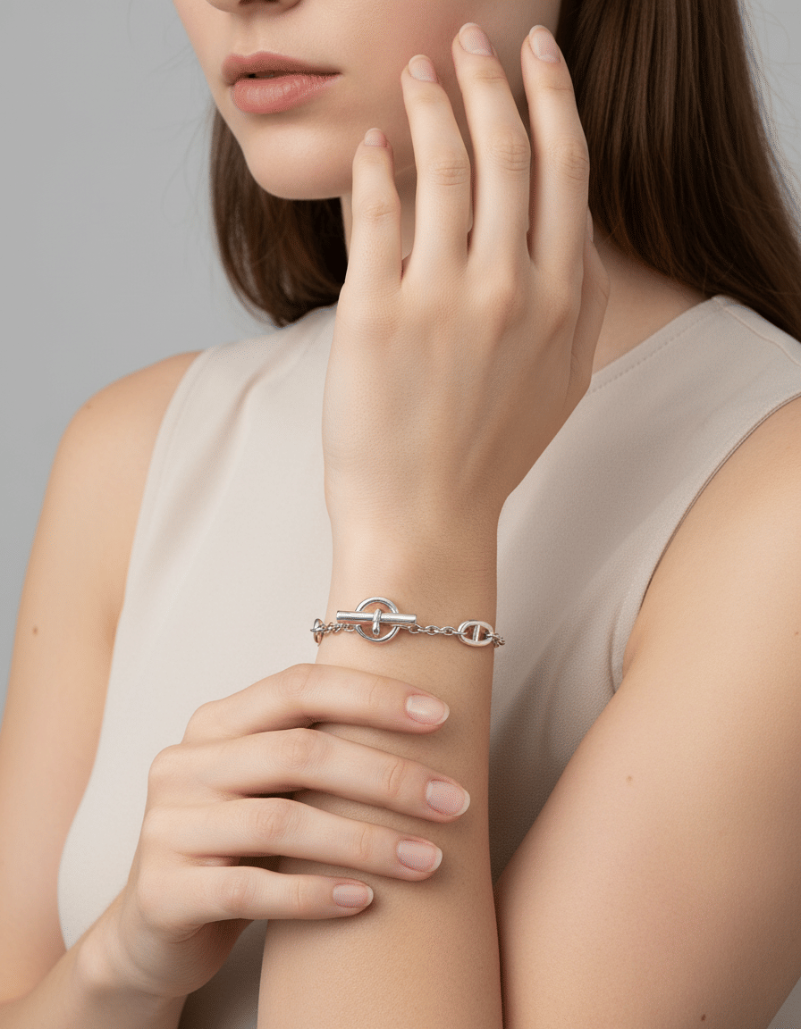 Bracciale hermes farandole in argento-5