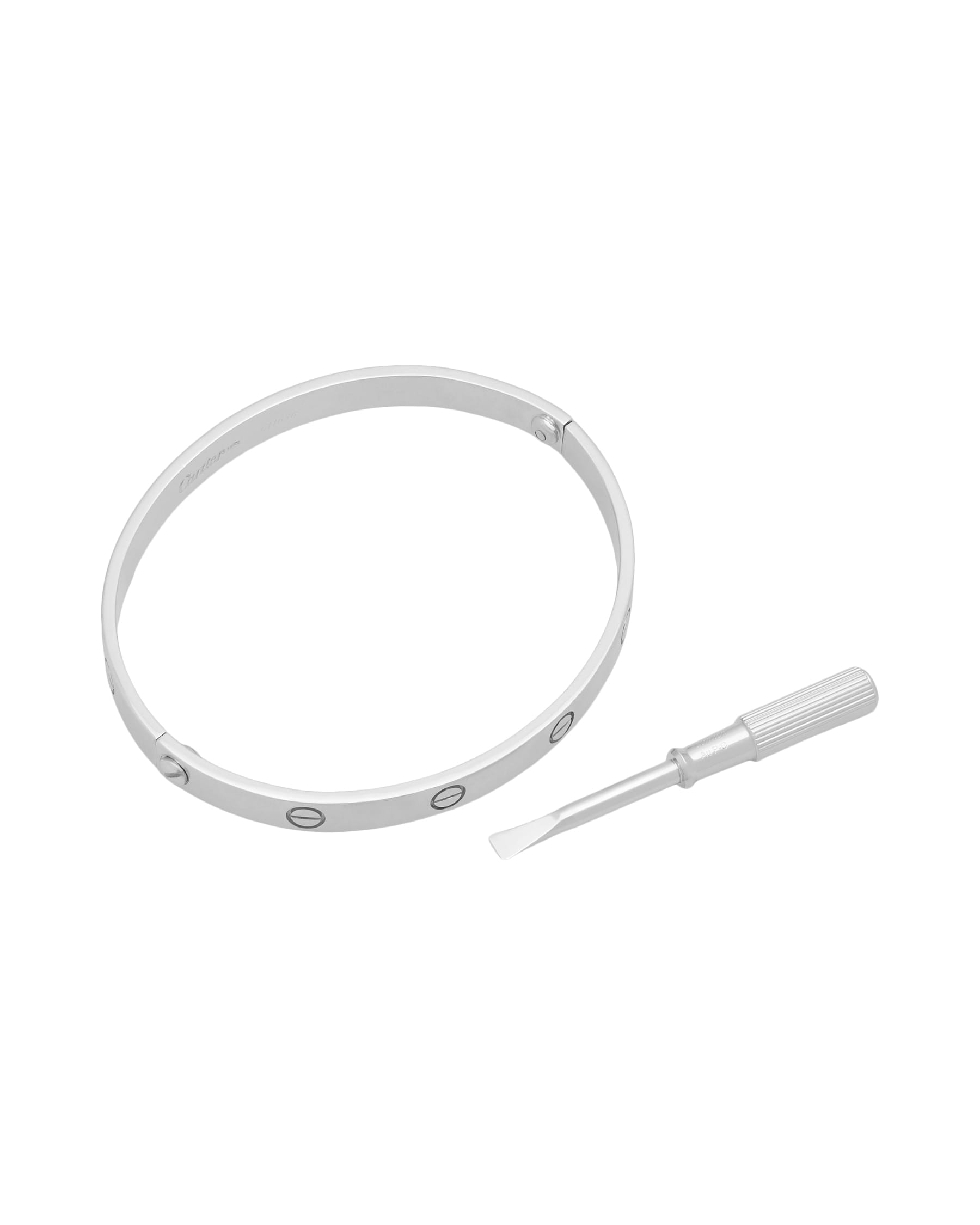 Bracciale cartier love oro bianco larghezza 6,3mm-2