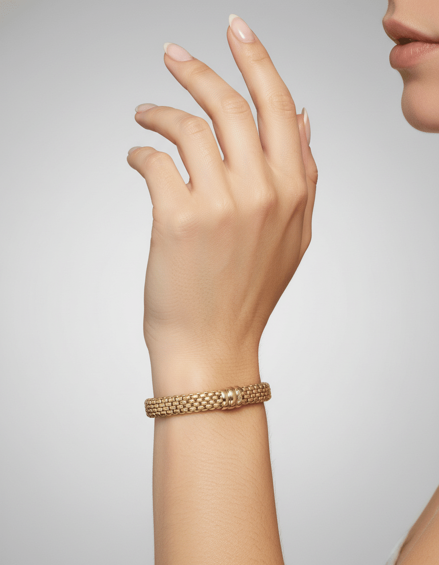 Bracciale fope kaleida in oro giallo 18 kt-3