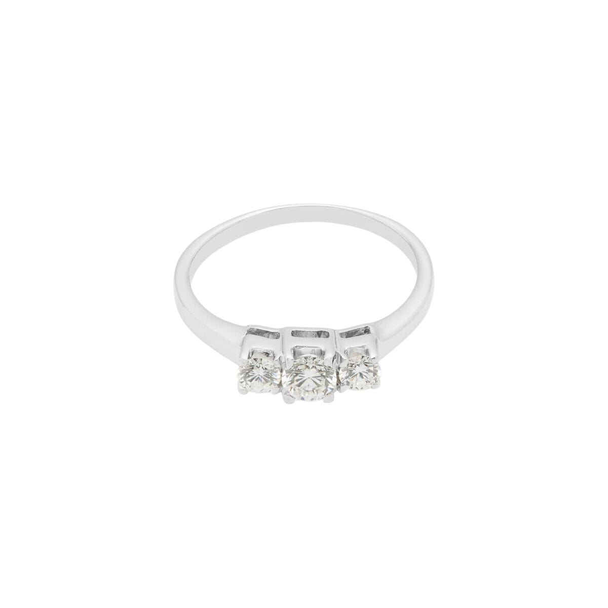 Anello trilogy recarlo con diamanti 0.55 ct-1