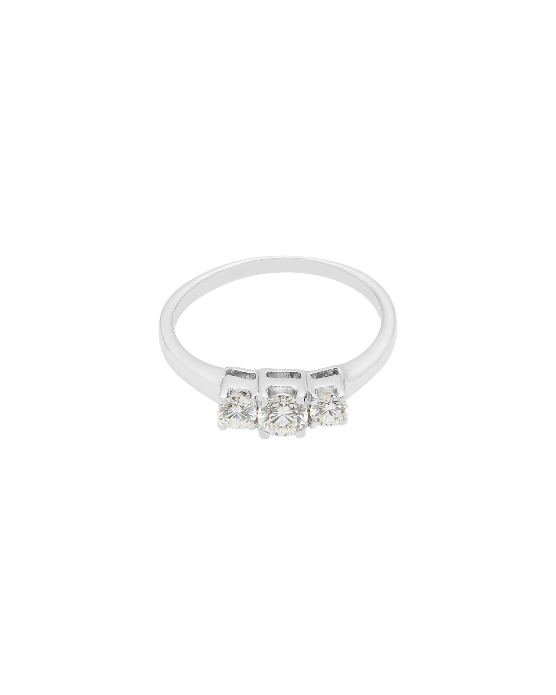 Anello trilogy recarlo con diamanti 0.55 ct-1